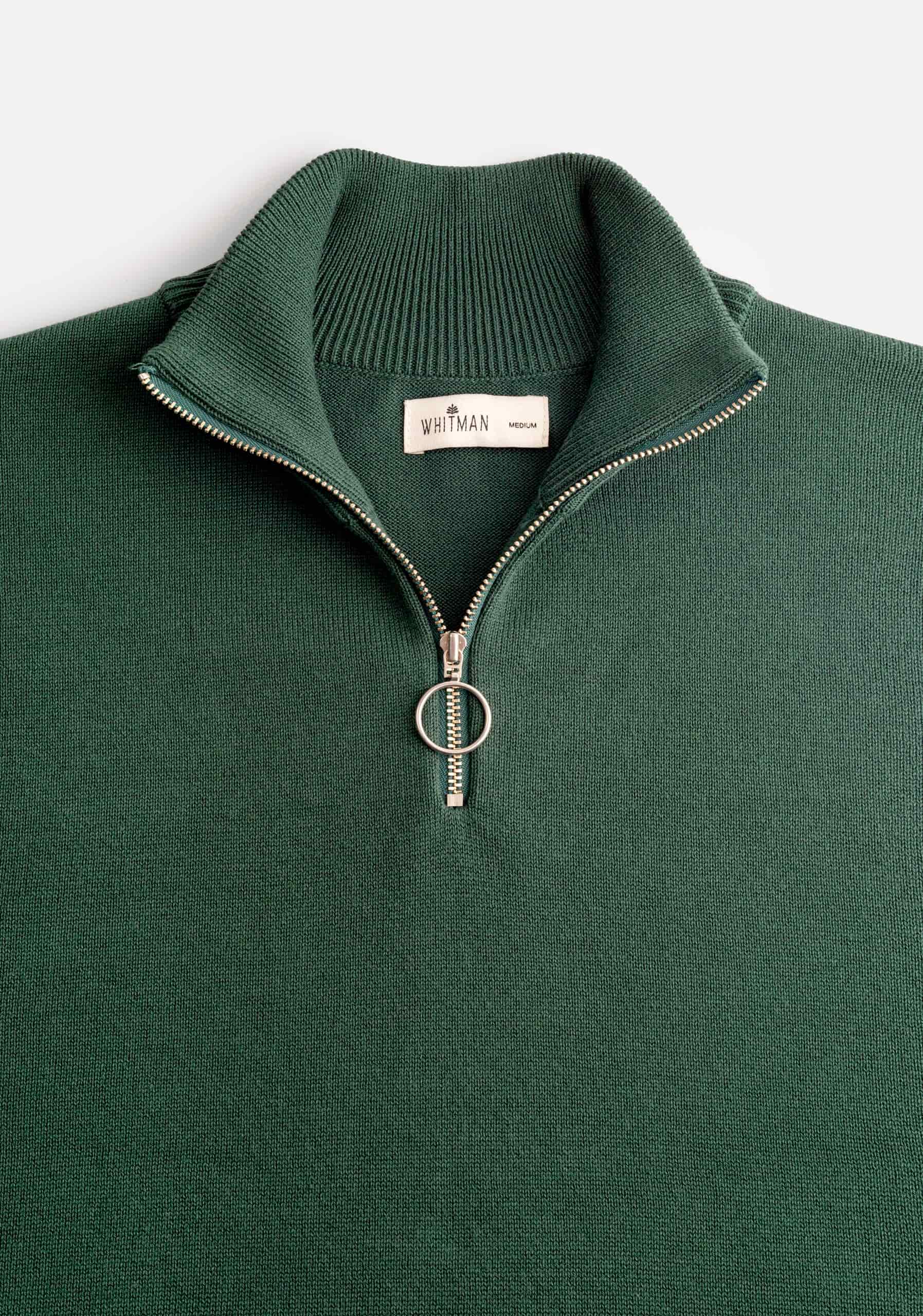 Saco H Prescolt Half Zip Verde Bot - miniatura 3