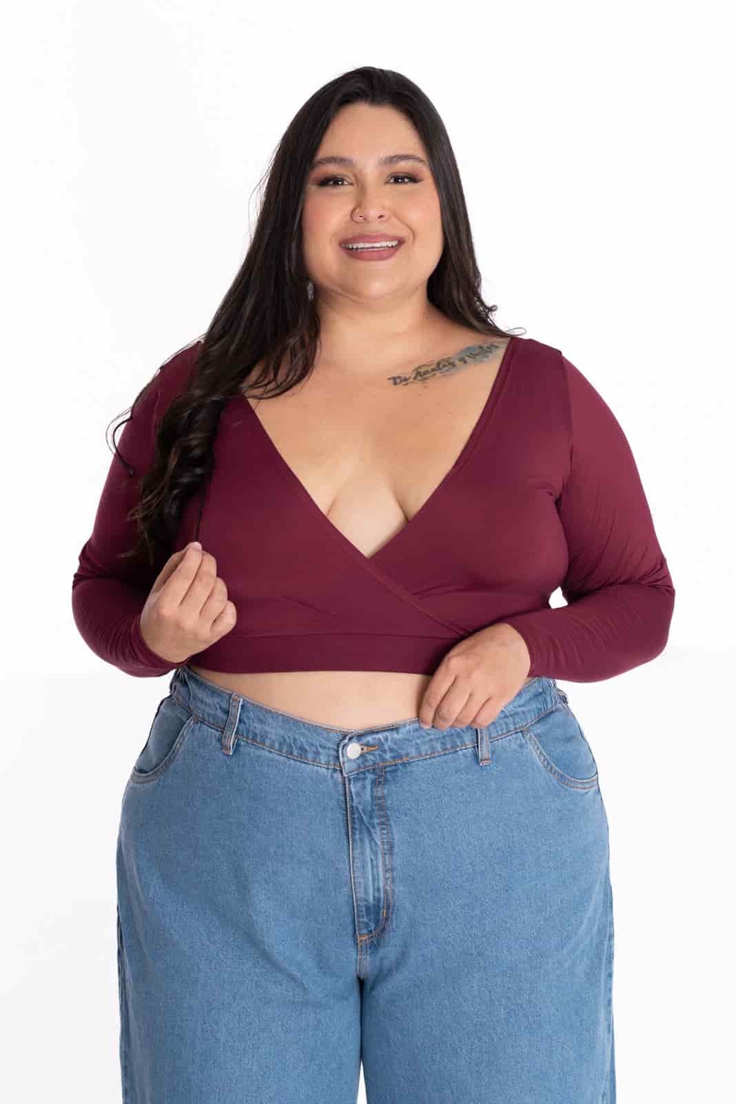 Crop Top Molly Vino - miniatura 1