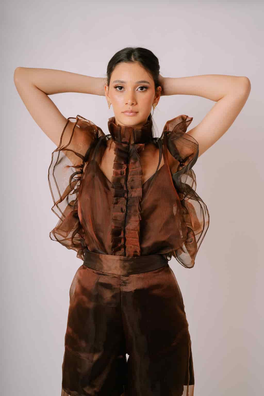 Organza Ruffle top - miniatura 2