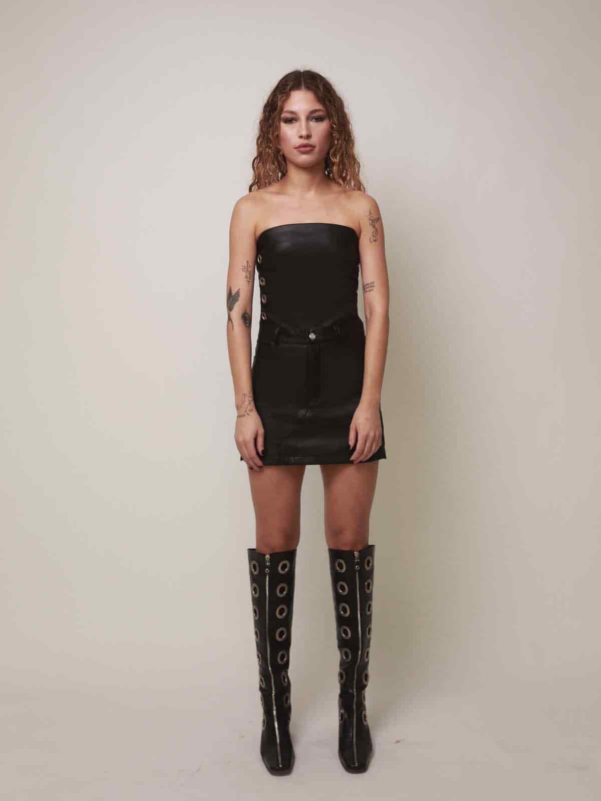 War Dance Strapless Top in Punk Rock - miniatura 1