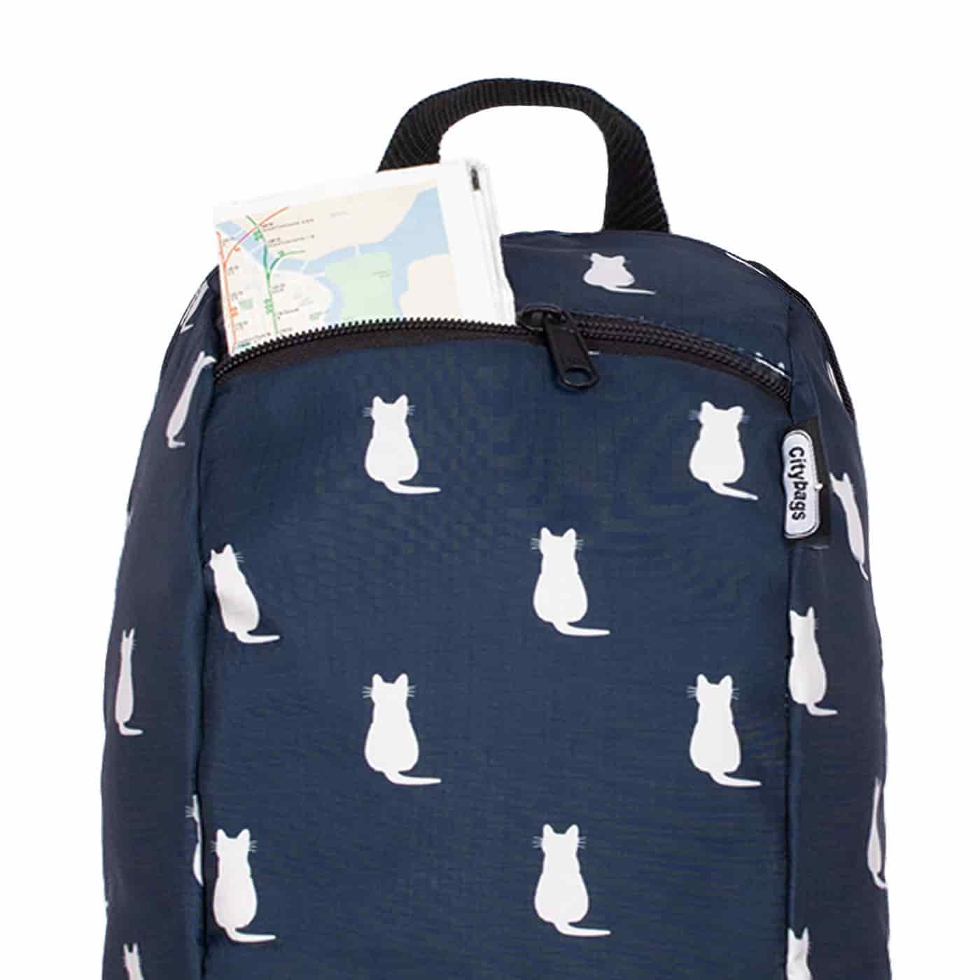 Morral Trekking ULTRA Estampado Gatos Citybags Multicolor - miniatura 5