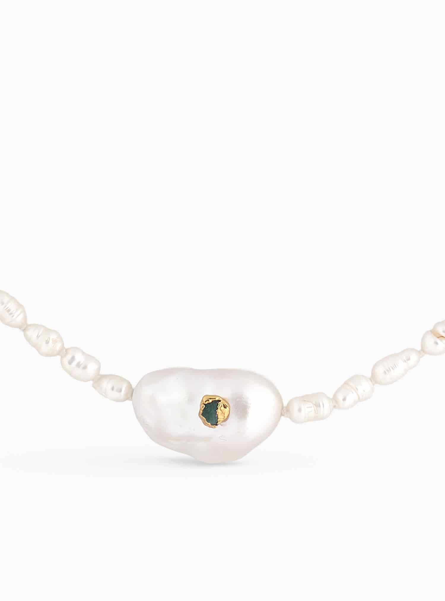 Emerald Pearl Necklace - miniatura 3