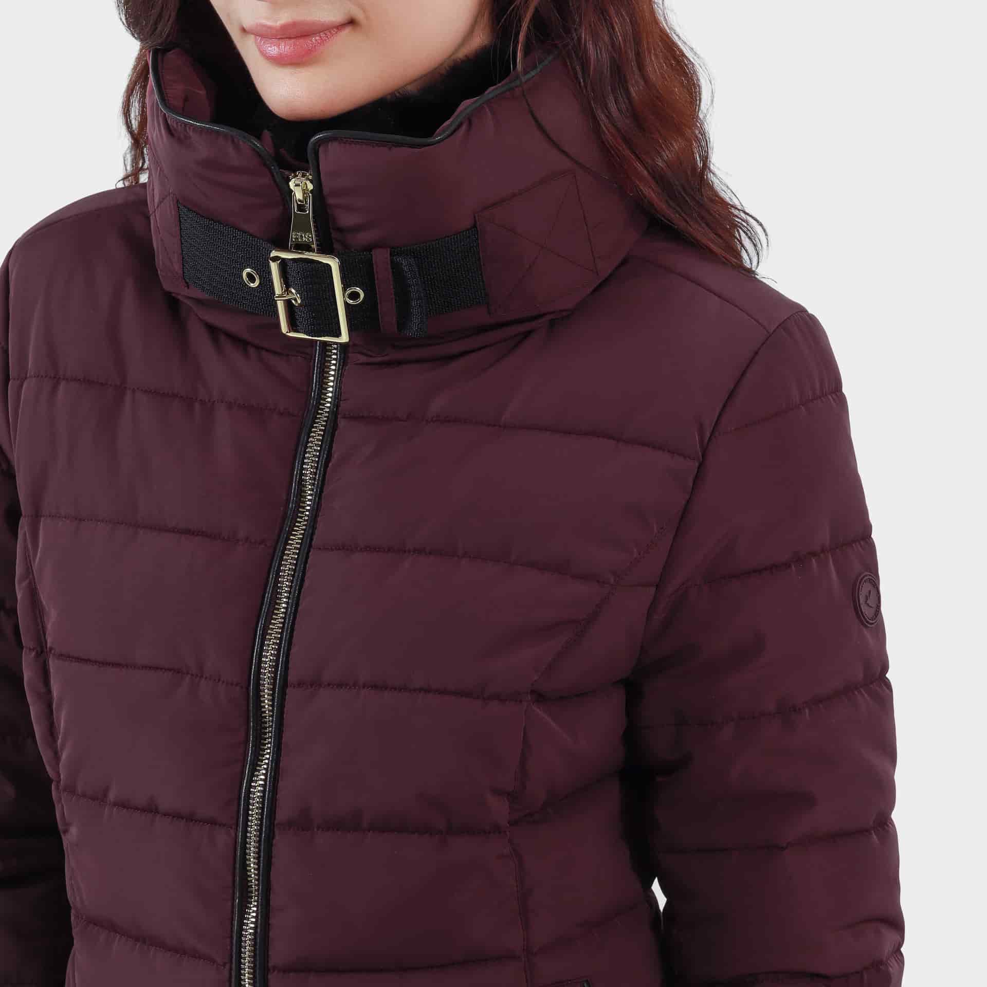 Chaqueta acolchada cuello alto con capucha interna - miniatura 9