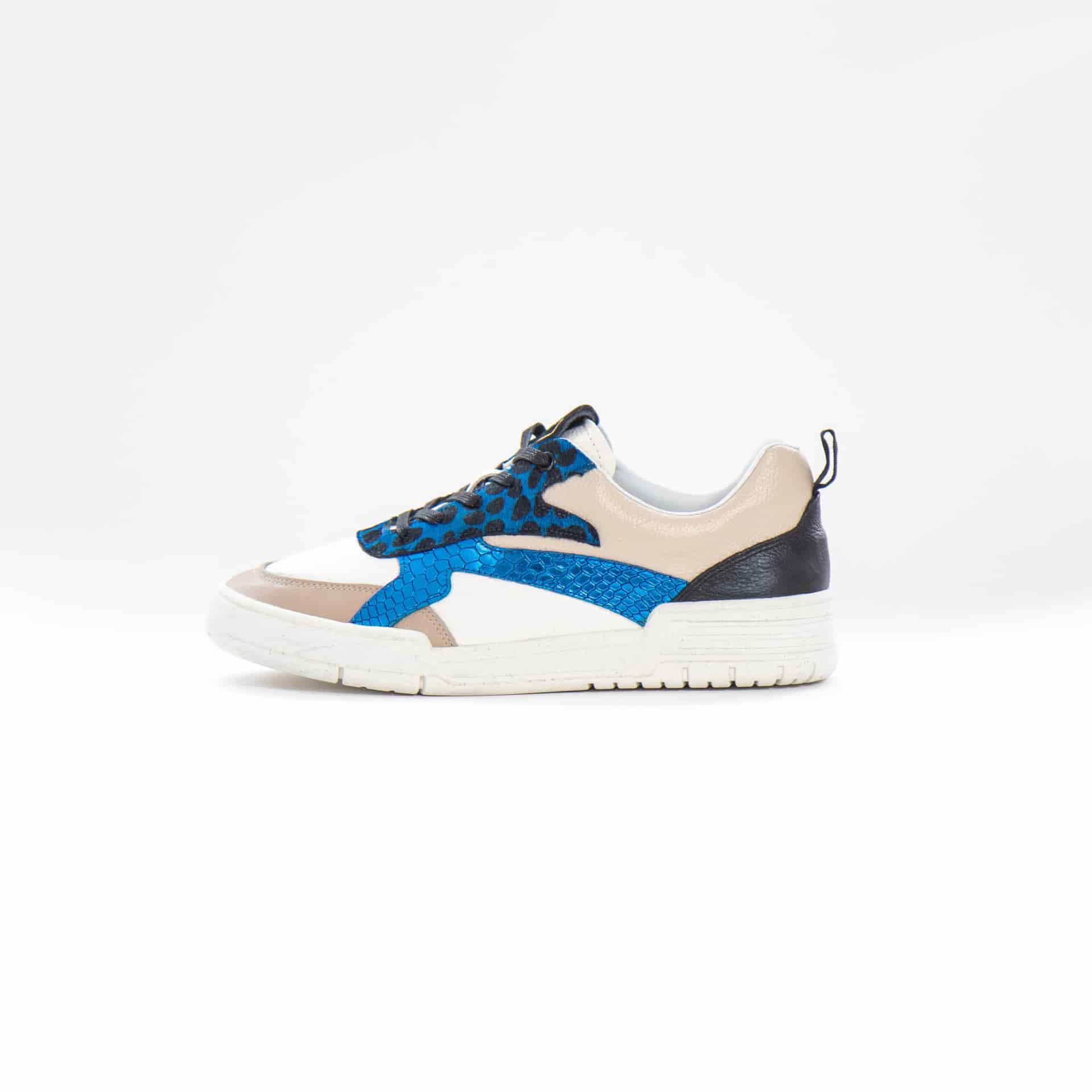 Tenis Angelica - Azul y Beige - miniatura 1