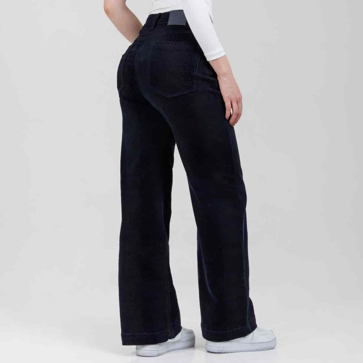Pantalón Wide Leg Azul Ax-3083 licrado - miniatura 4