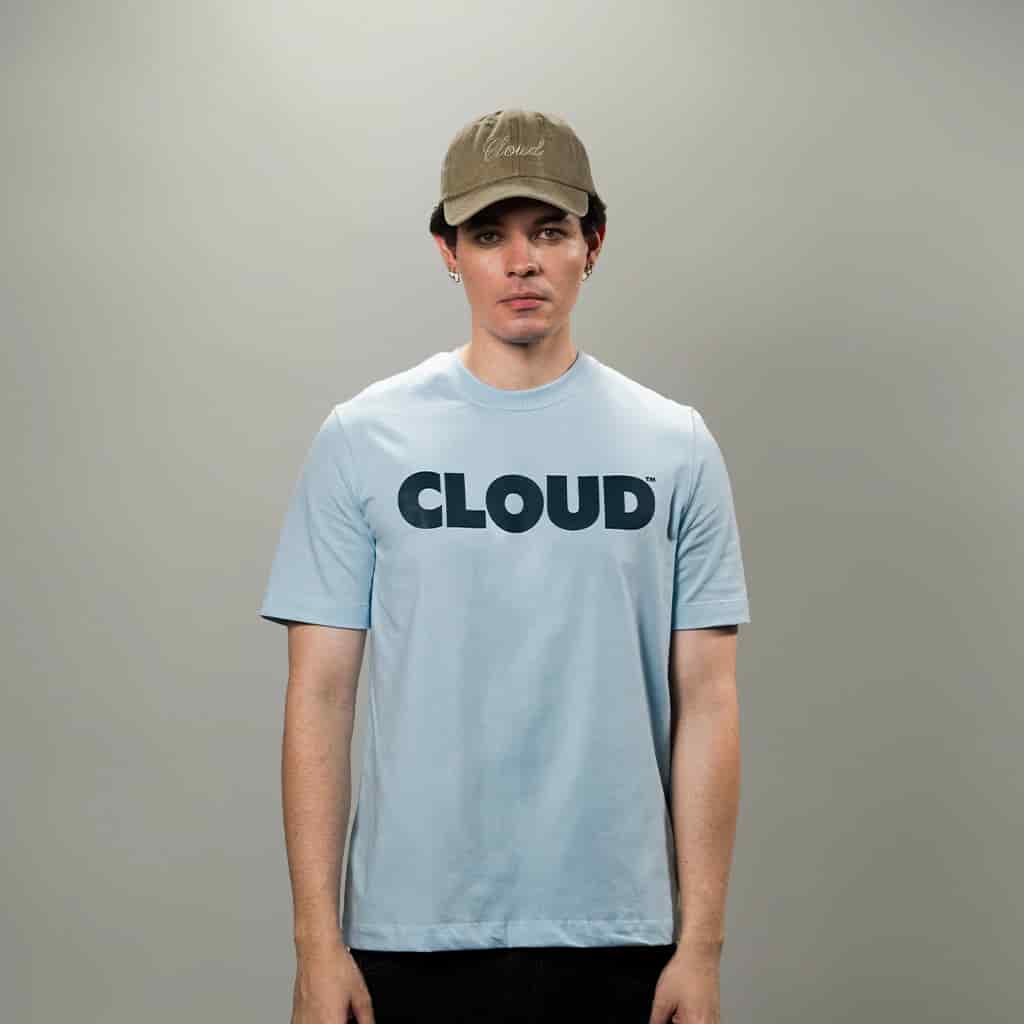 Camiseta BLOCK azul sobre azul  (Regular fit) - miniatura 3
