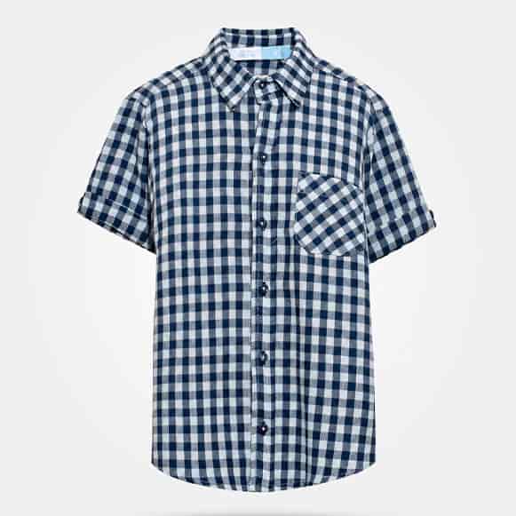 CAMISA MC CUADROS NINO - miniatura 1