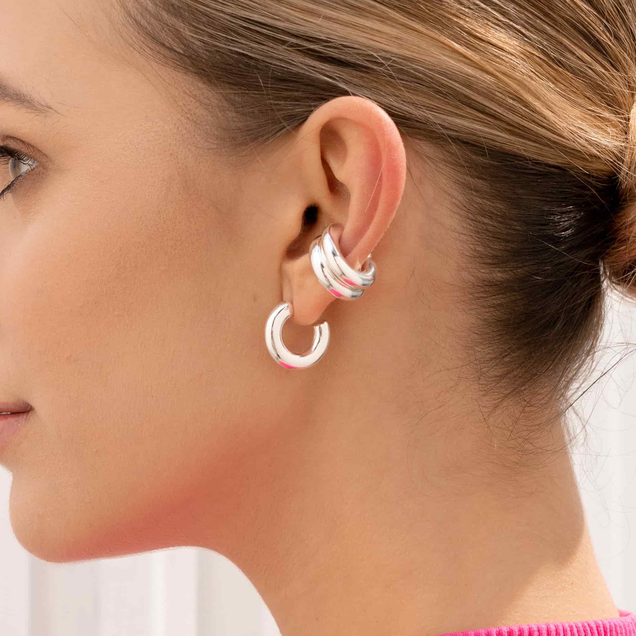 Set candongas + 2 earcuff - miniatura 1