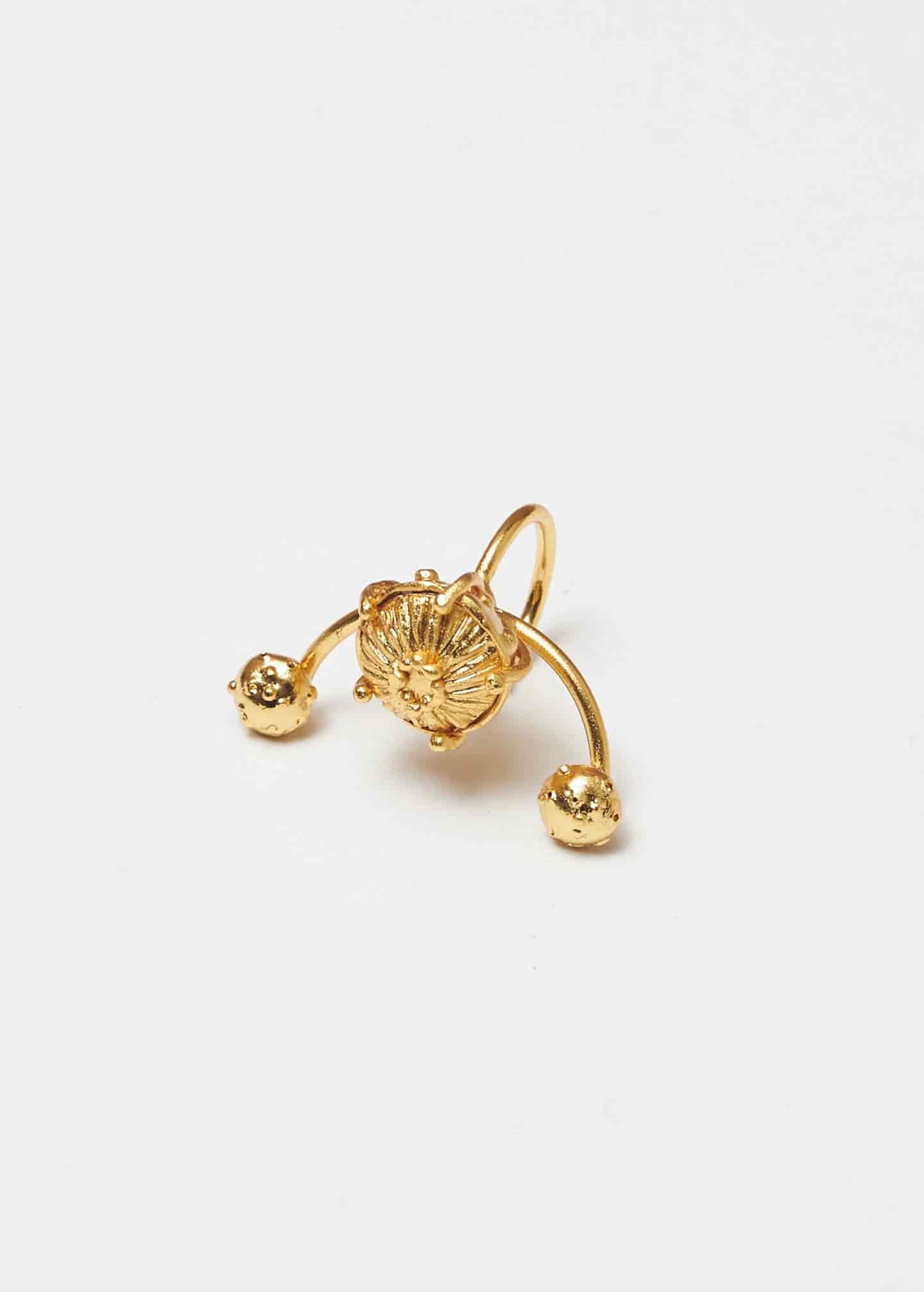 Earcuff jardin setas dorado - miniatura 1