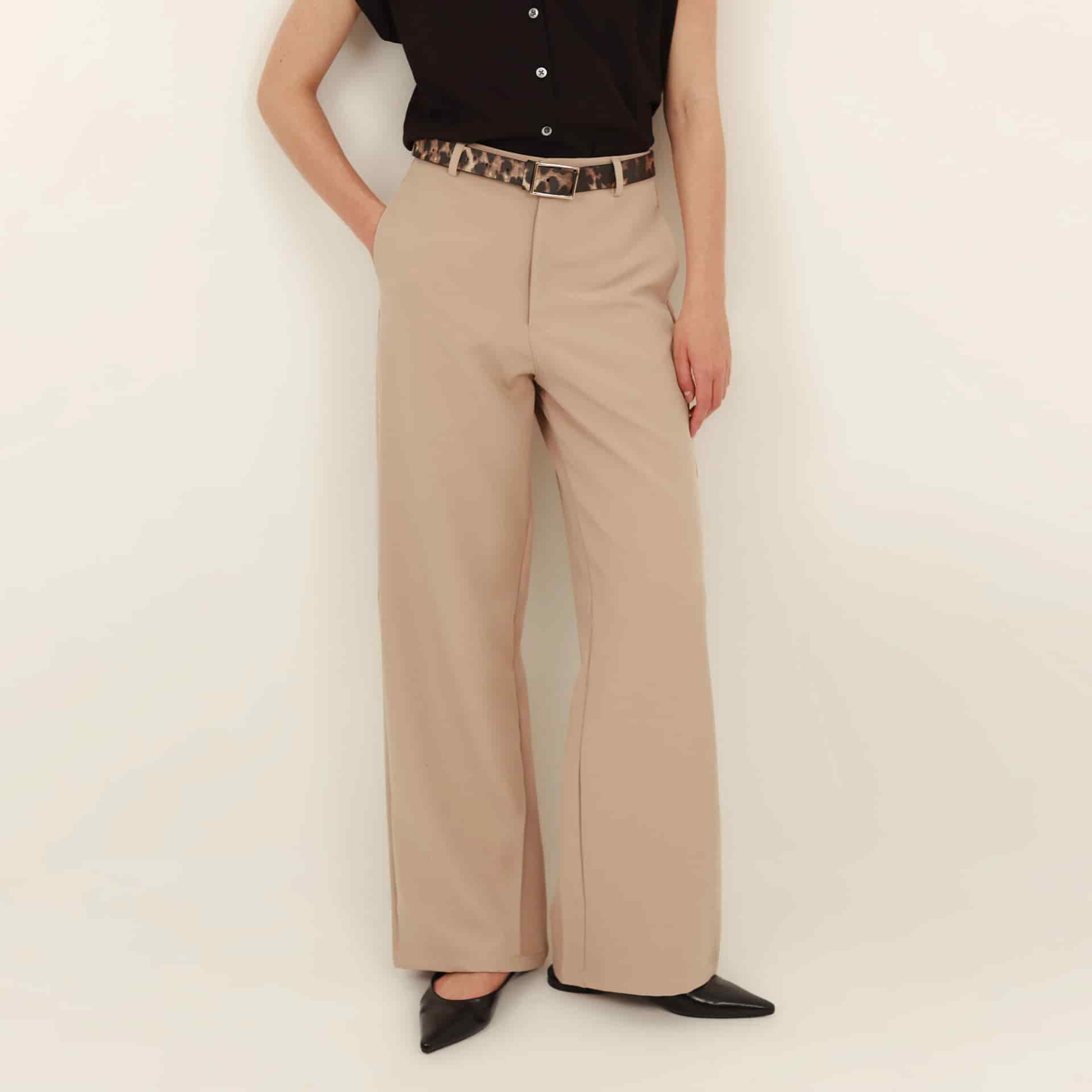 Pantalón rectobásico con pinzas - miniatura 4