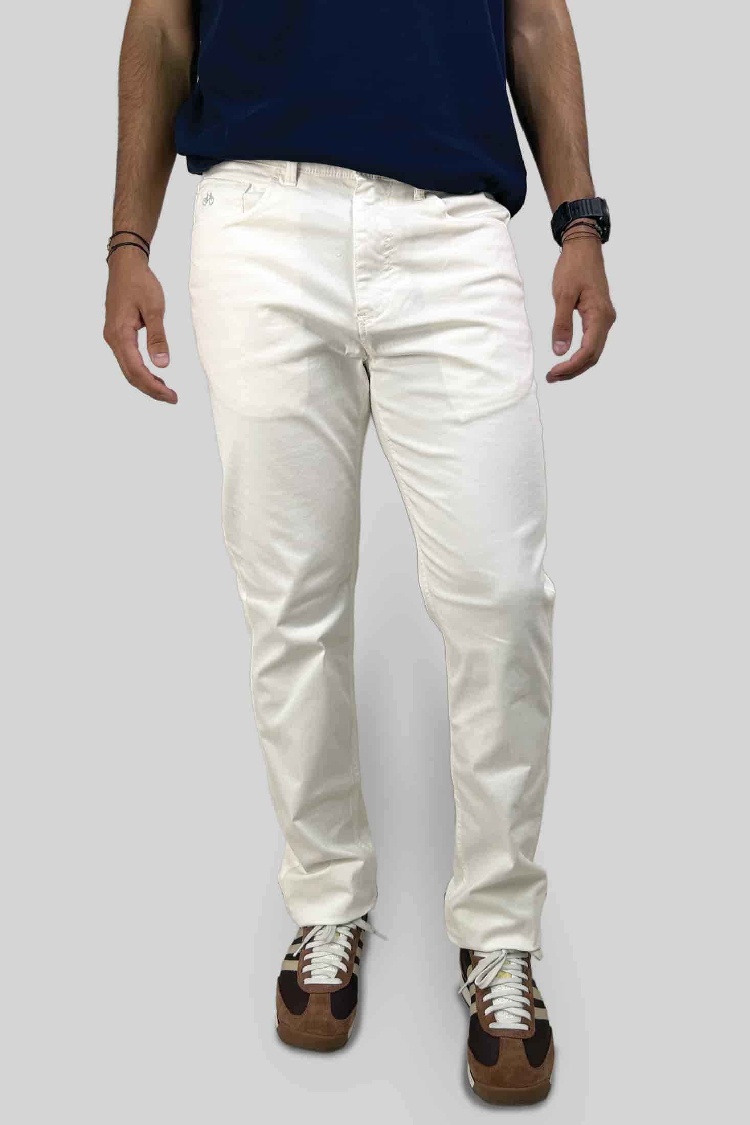 PANTALON 5 BOLSILLOS OFF WHITE - miniatura 1