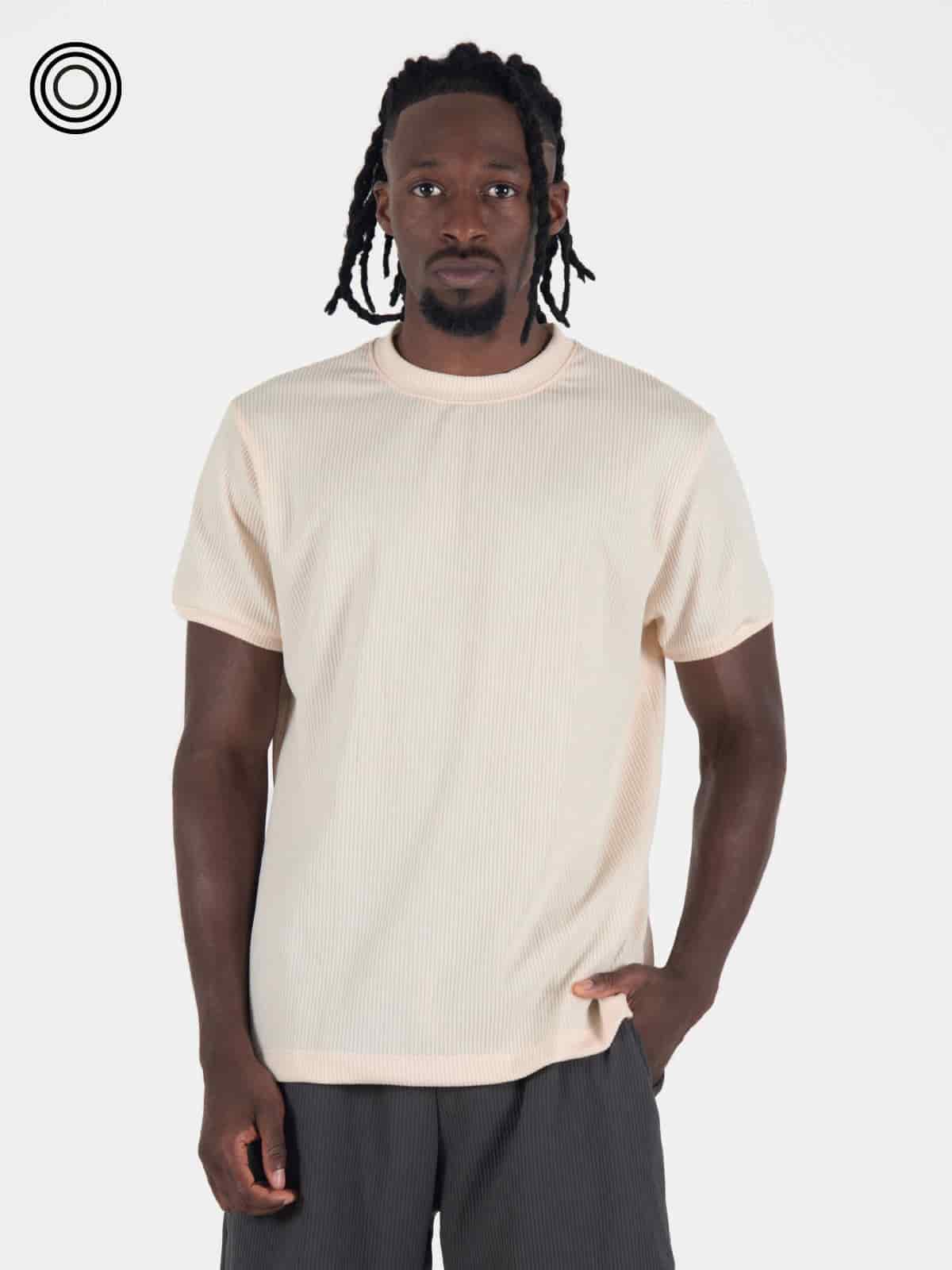 Camiseta hombre atenas slim vainilla - miniatura 1
