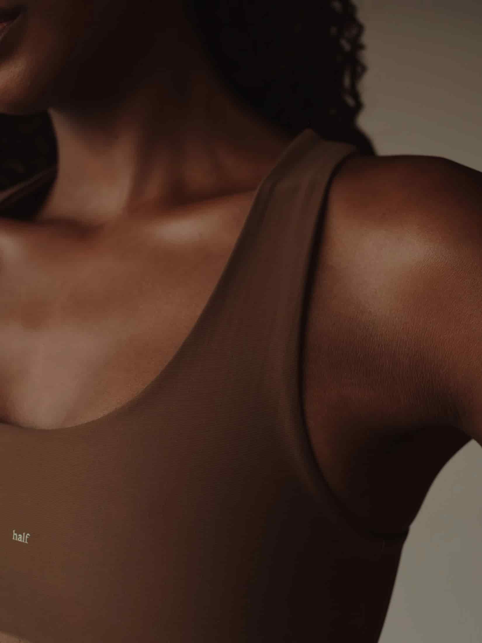 OPEN BACK ASYMMETRIC TOP - SEPIA - miniatura 6