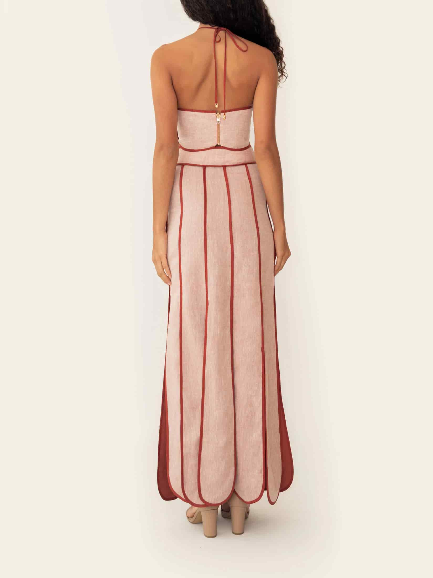 ANTONIA DRESS SUNSET ORANGE - miniatura 4
