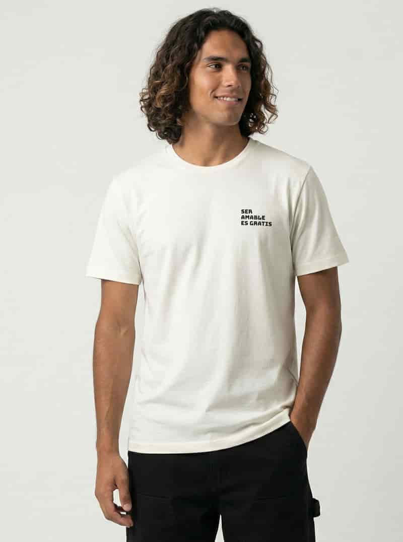 CAMISETA SER AMABLE ES GRATIS - miniatura 4