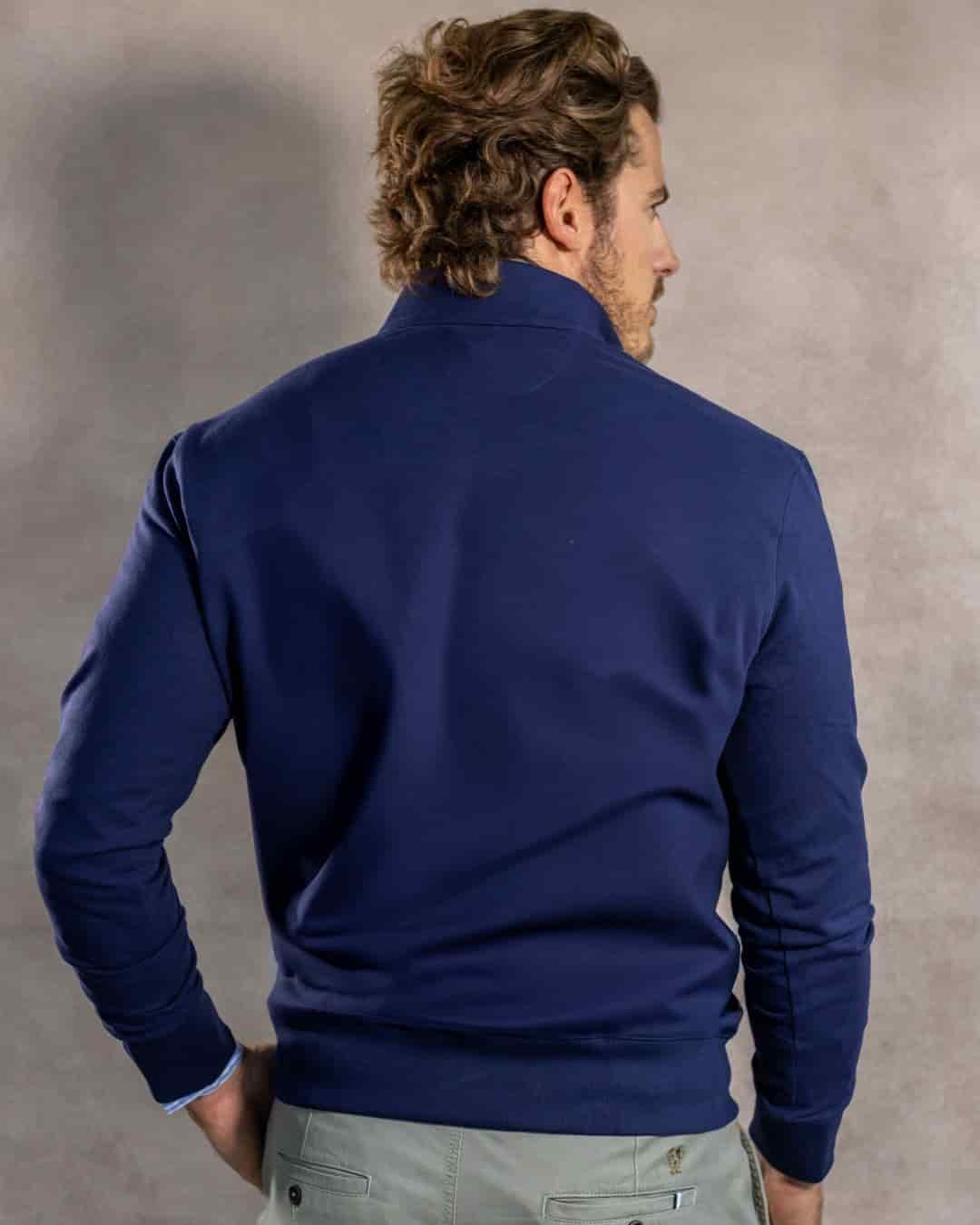 Halfzip Viana Antimanchas Azul Navy - miniatura 3