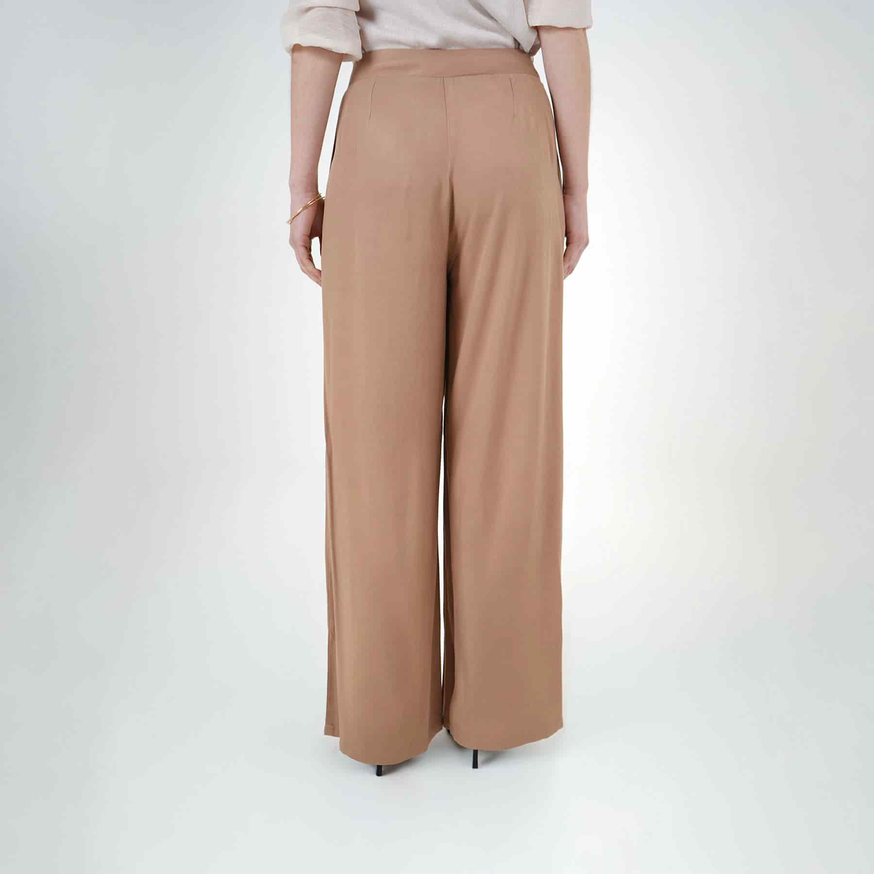 Pantalón bota recta con elástico en delantero - miniatura 3