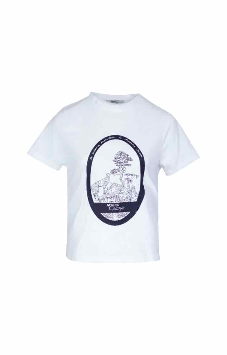 T-shirt safari azul - miniatura 1