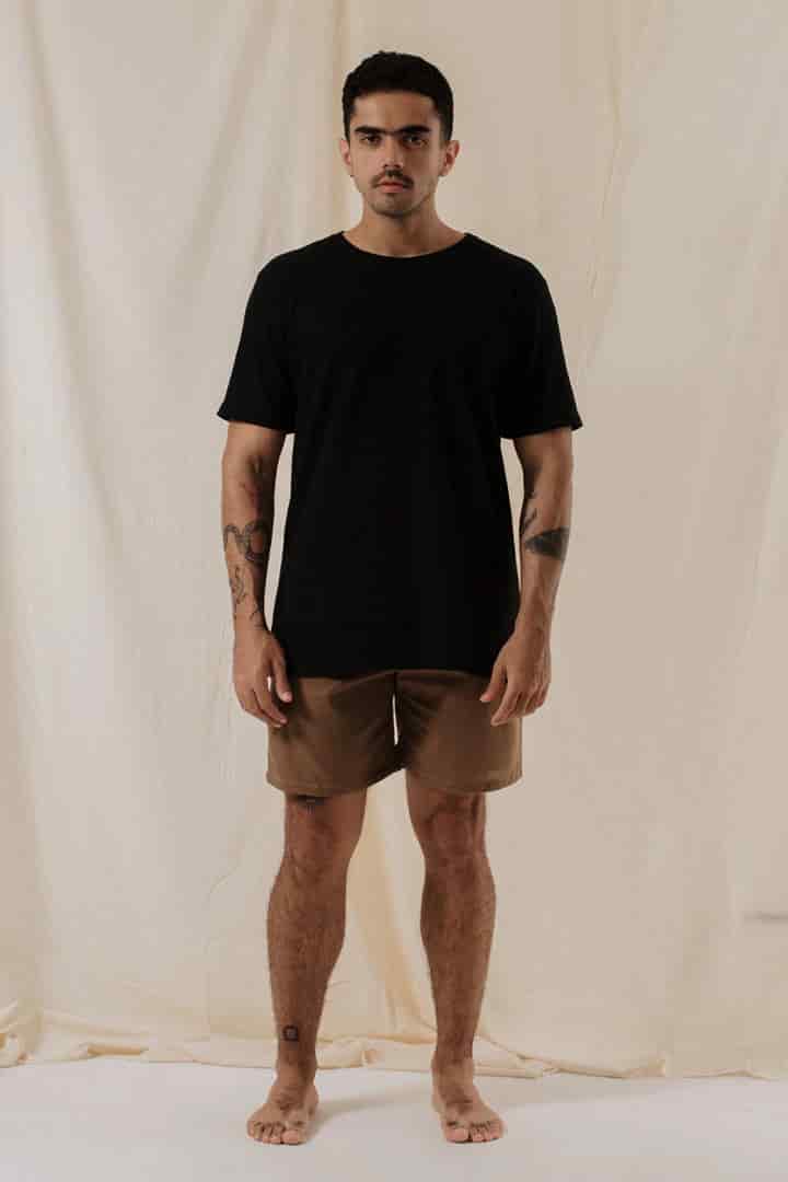 Camiseta texturizada negra - miniatura 3