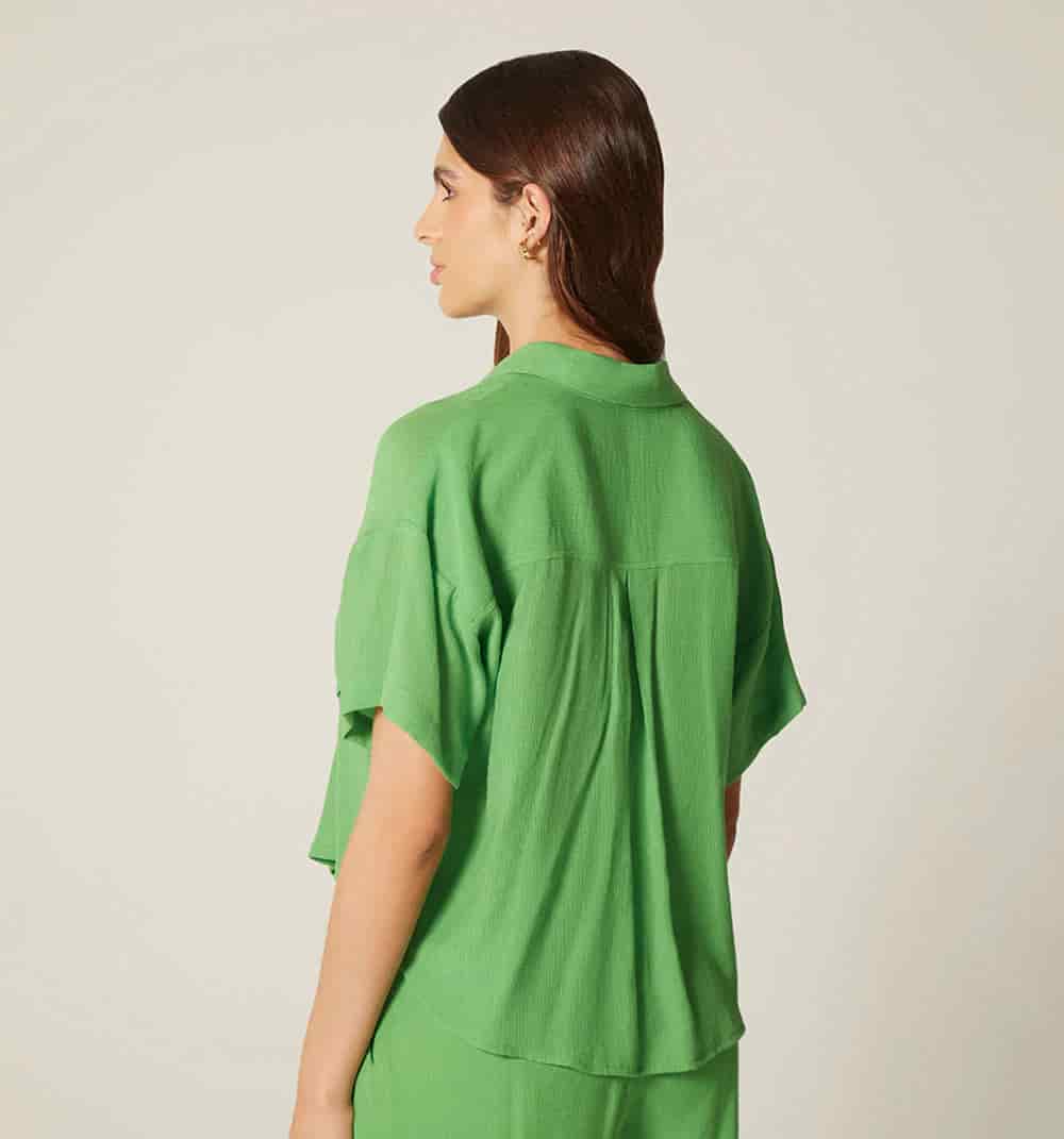 Blusa manga corta y bolsillos - miniatura 16