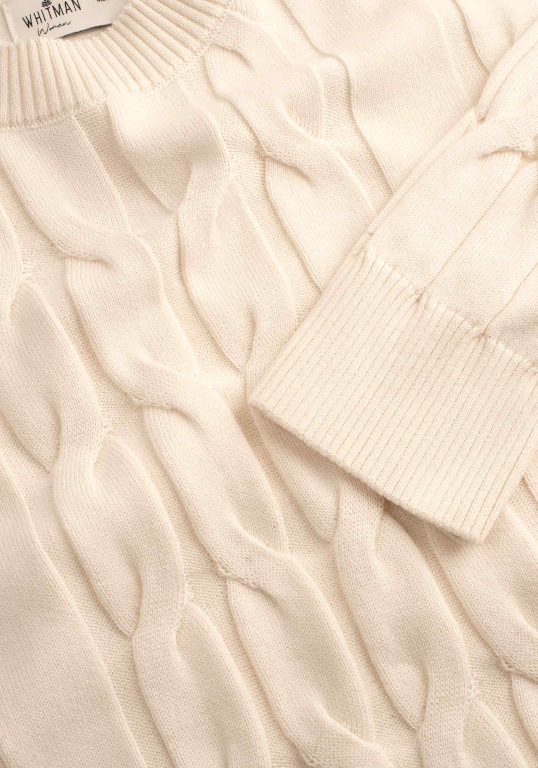 Saco M Kanzas Trenzado Unicolor Marfil - miniatura 4