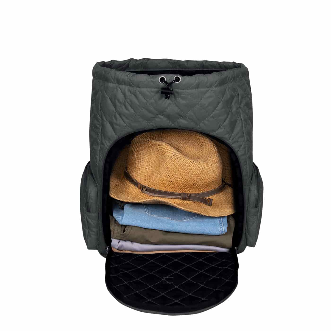 Morral Mochilero Pequeno Puffer Gris - miniatura 5