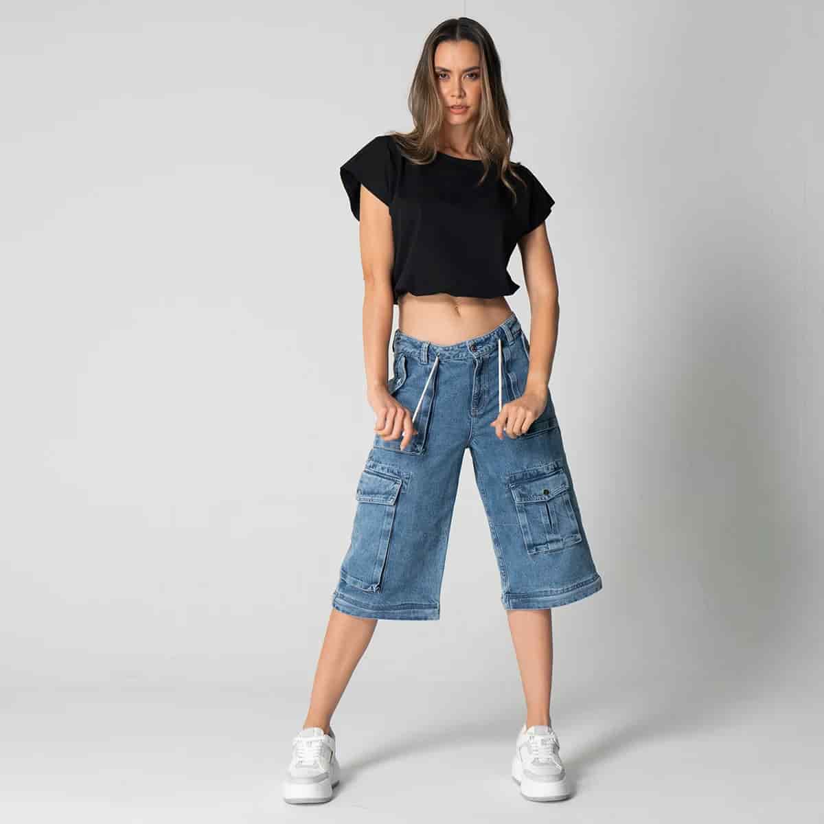 Pantalon Denim Jogger Convertible Fear - miniatura 3