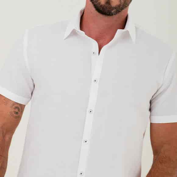 CAMISA MC 100% ALGODON TEXTURA HOMBRE - miniatura 3