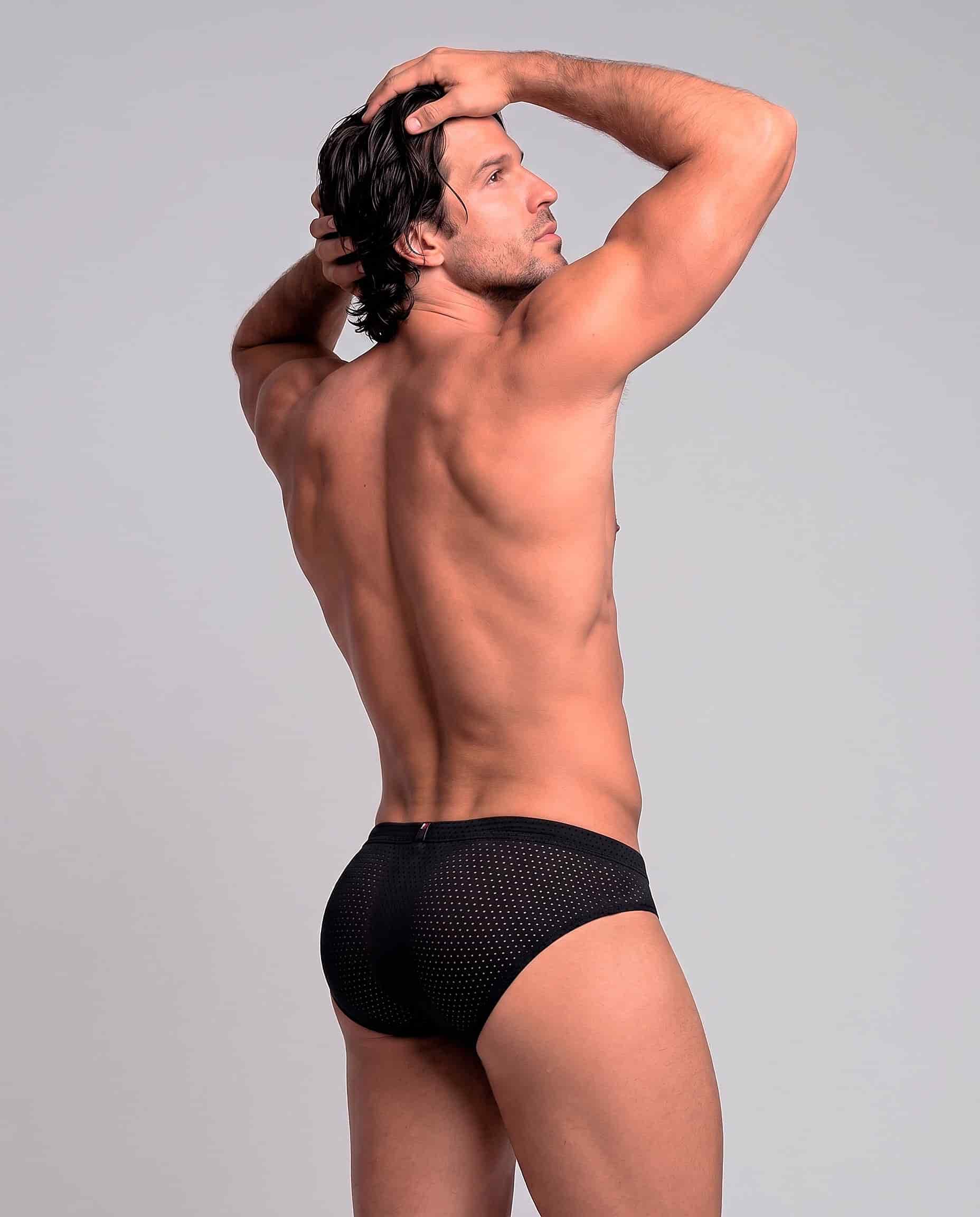 BRIEF SEXY MALLA NEGRO - miniatura 2