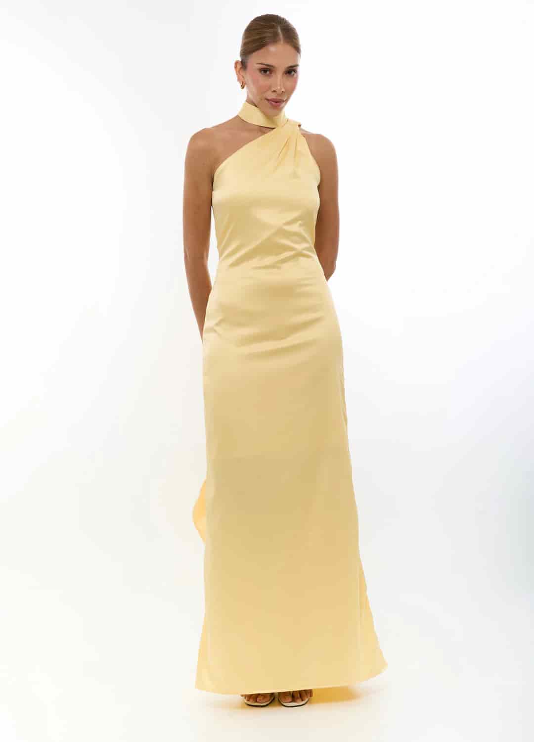 Vestido Maid Of Honor Amarillo - miniatura 2