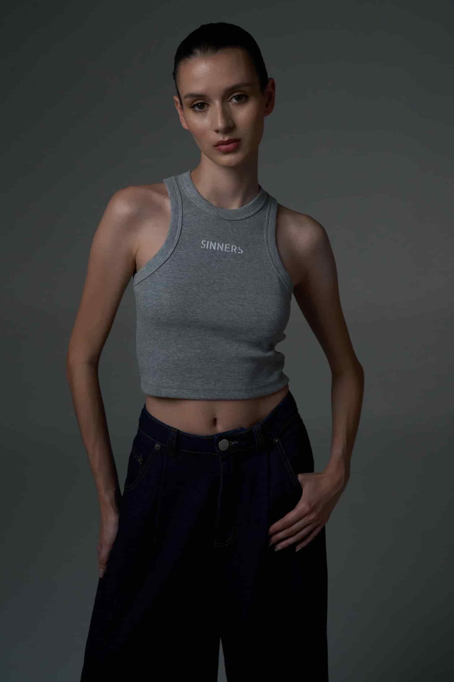SINNERS GRAY WOMEN TANK TOP - miniatura 2