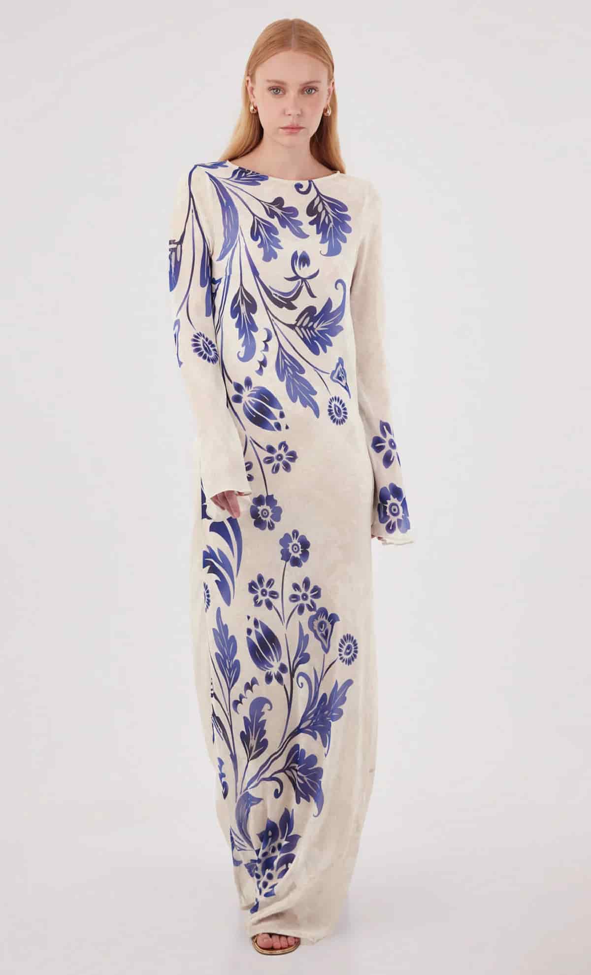 Vestido largo Venomous Blue - miniatura 6