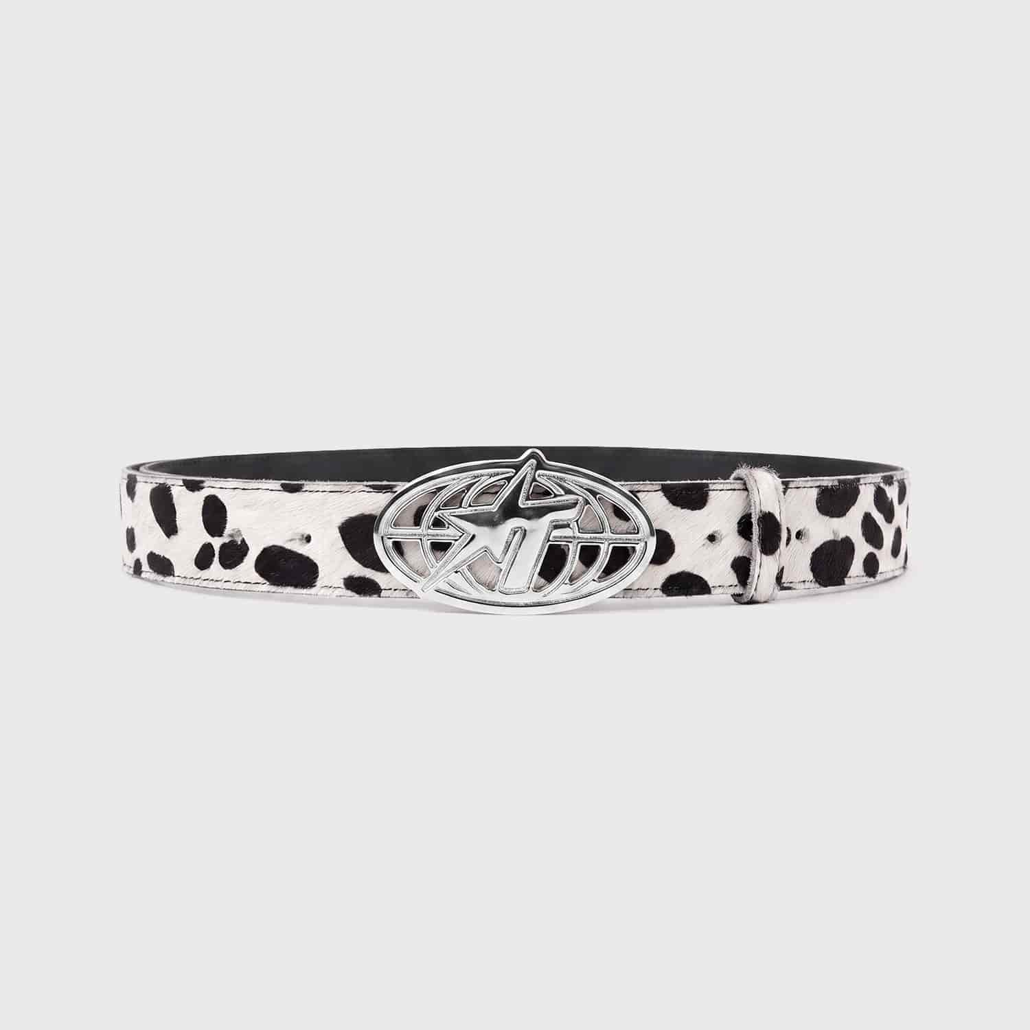 Cow Texture Belt - Black/White - miniatura 1