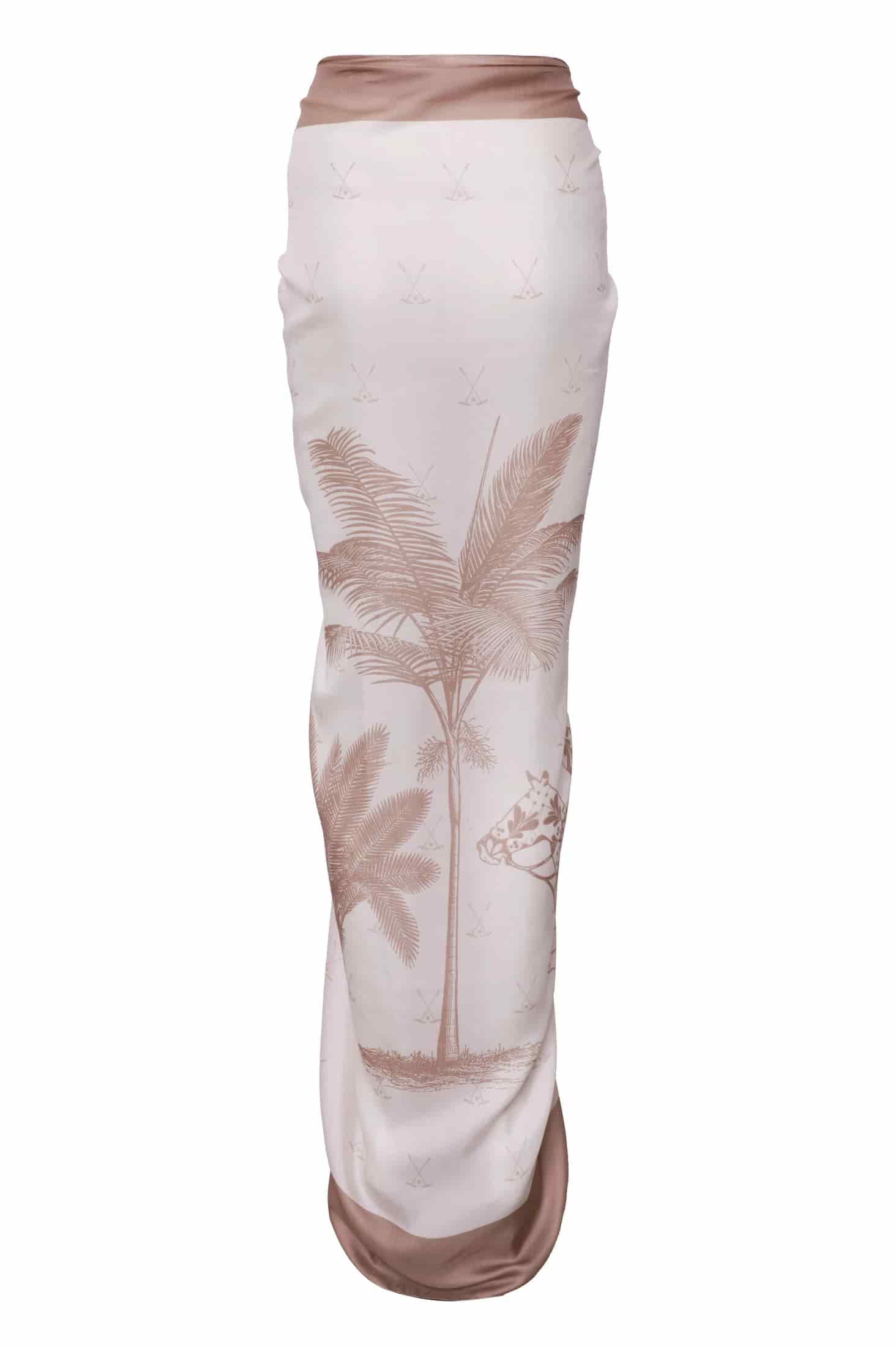 De La Falaise Cotton Silk Sarong / Beige - miniatura 3