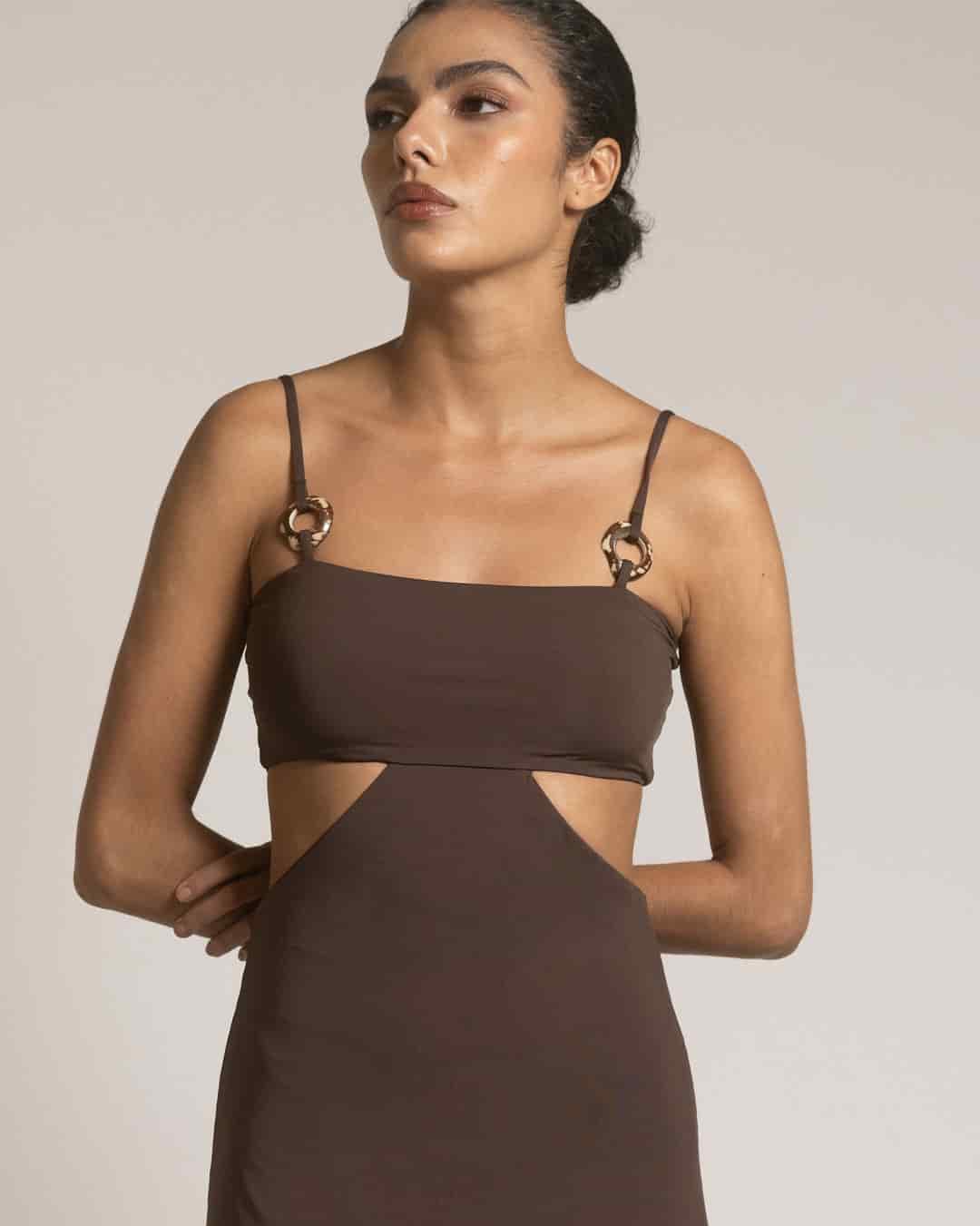 JOHANA DRESS / Café Oscuro - miniatura 5