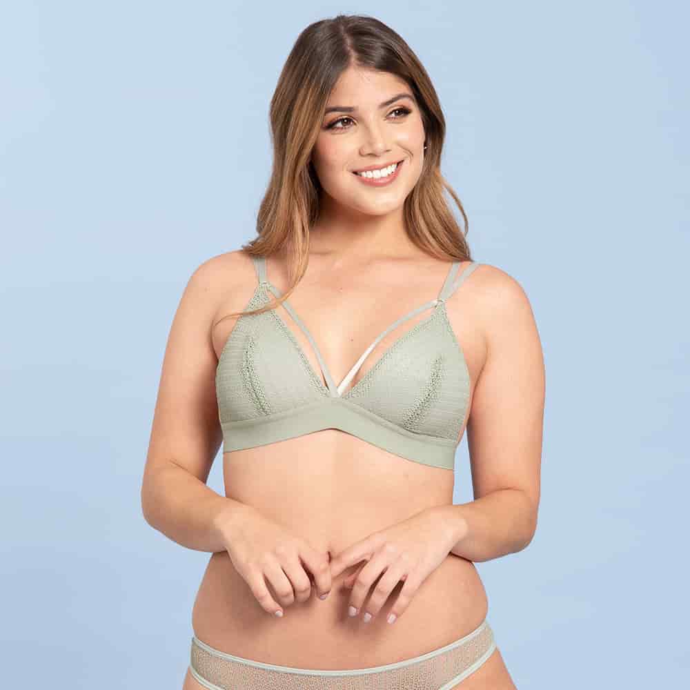 Bralette triangular y con sesgos - miniatura 5