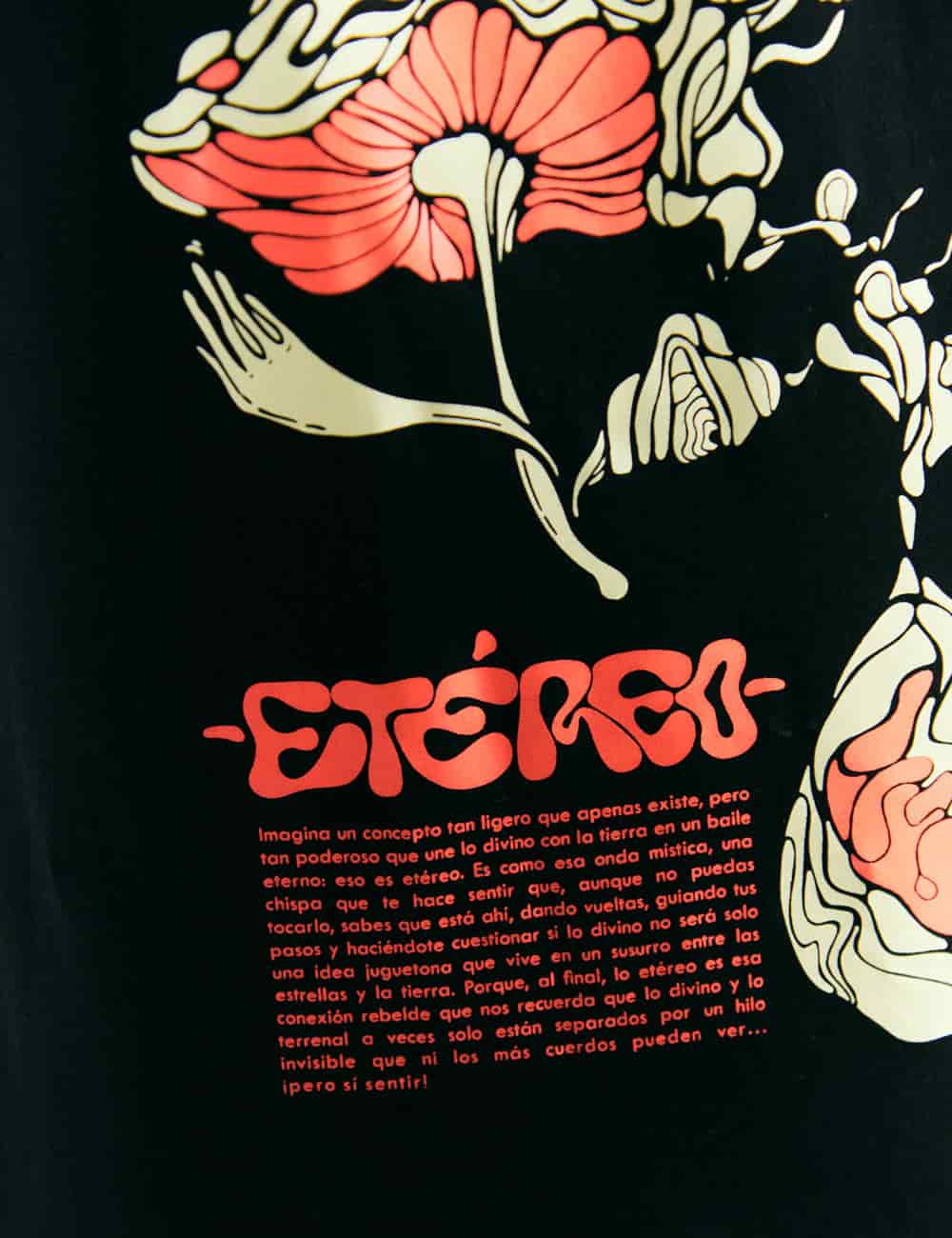 Camiseta Oversize Etéreo negro Hombre - miniatura 6