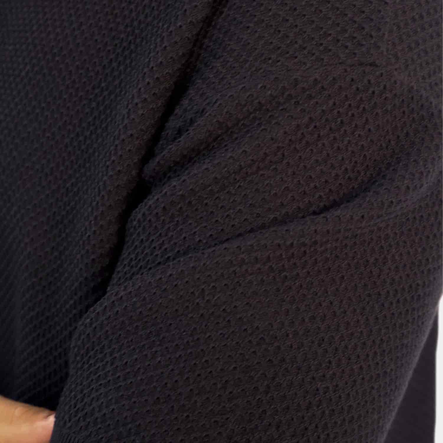 Textured Knit Tee Black - miniatura 5