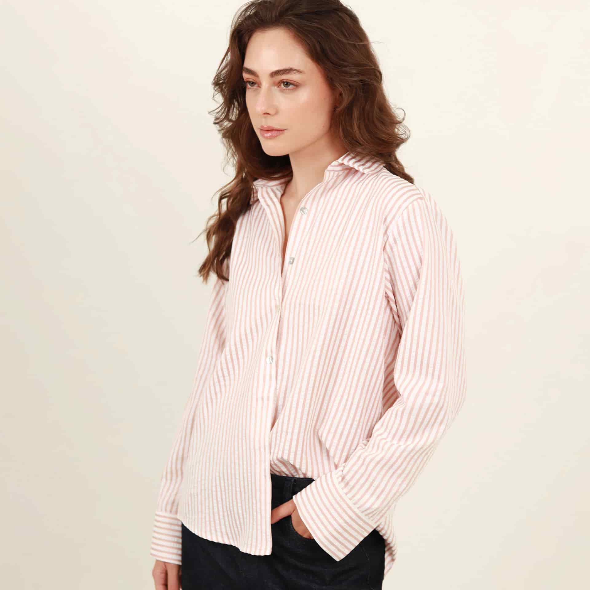 Camisa estampada manga larga básica - miniatura 5