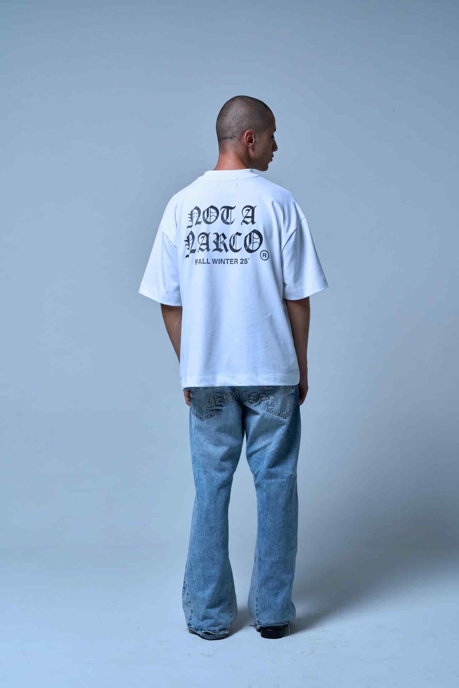 NOT A NARCO FW25 WHITE T-SHIRT - miniatura 6