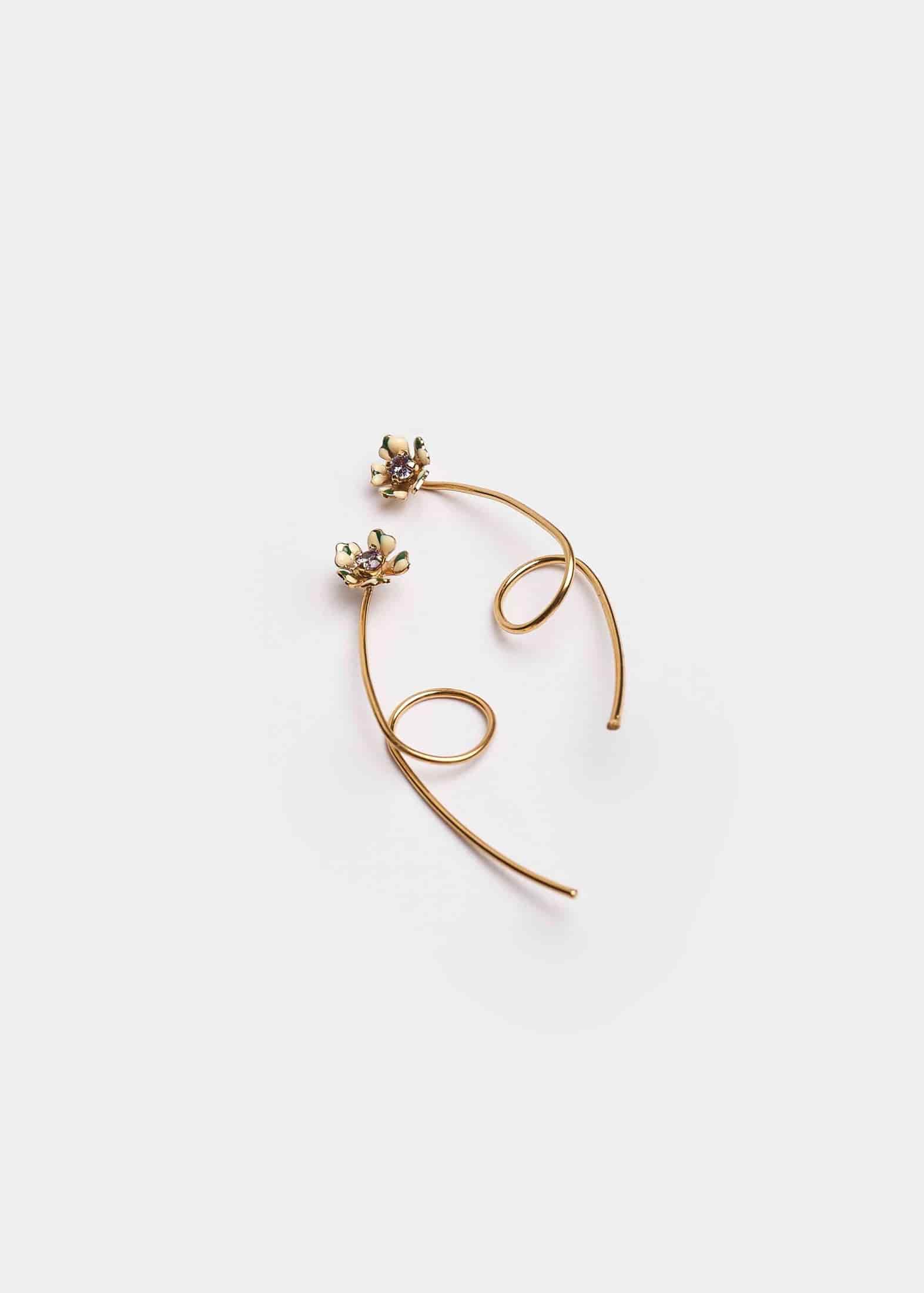 MICRO BROMELIAD EARRINGS - miniatura 3