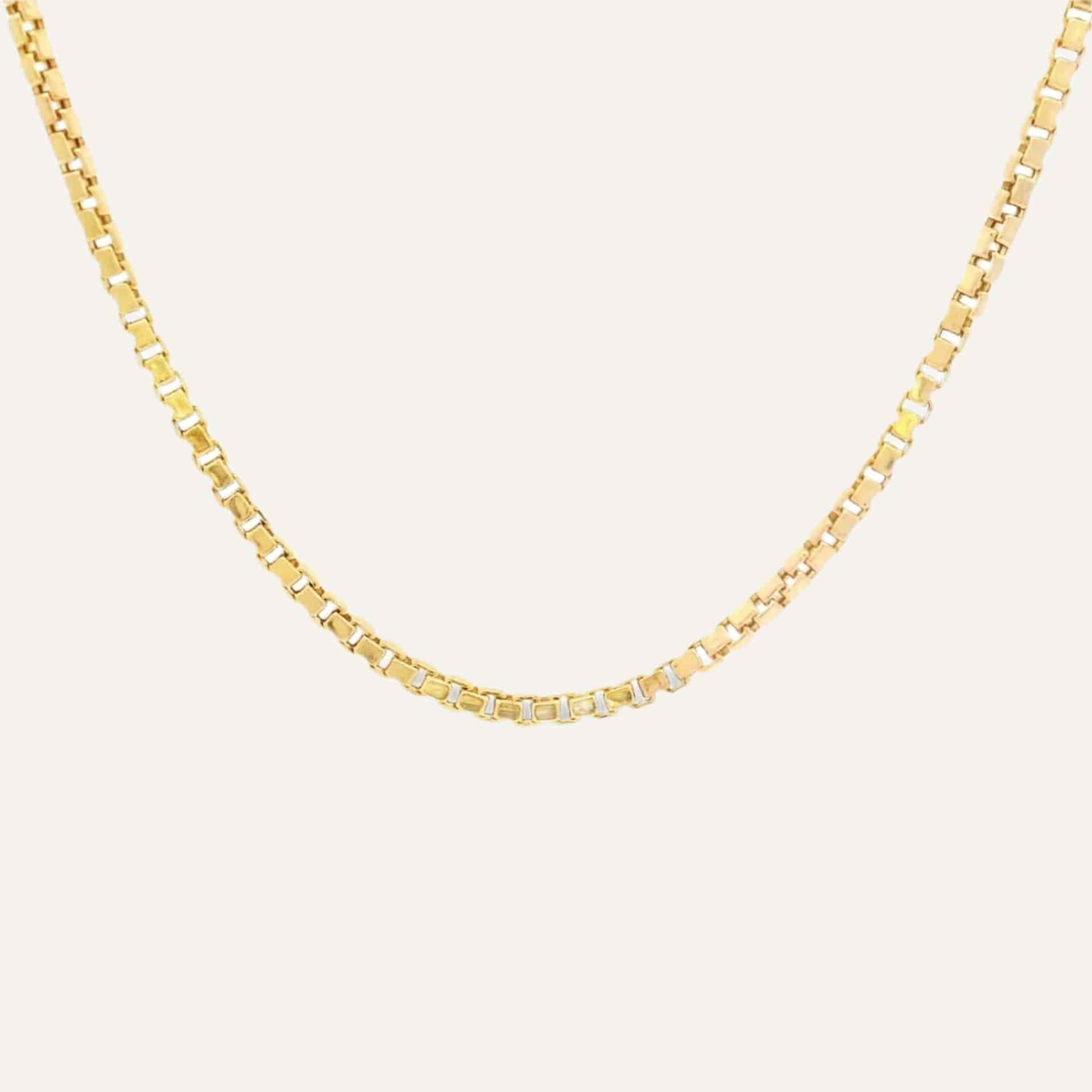 Cadena box 18k - miniatura 3