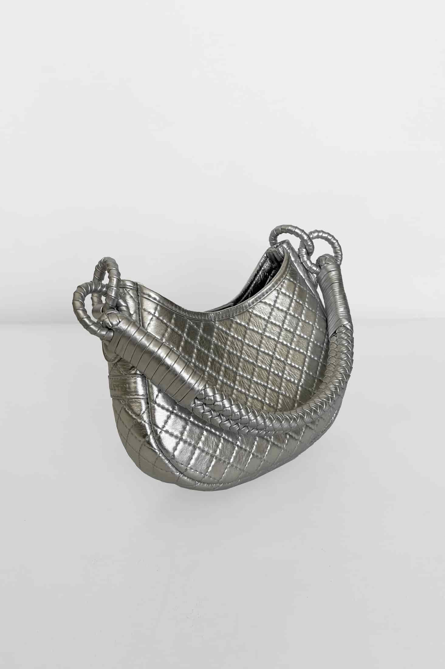 Saddle Mini, Shoulder Bag - Silver - miniatura 2