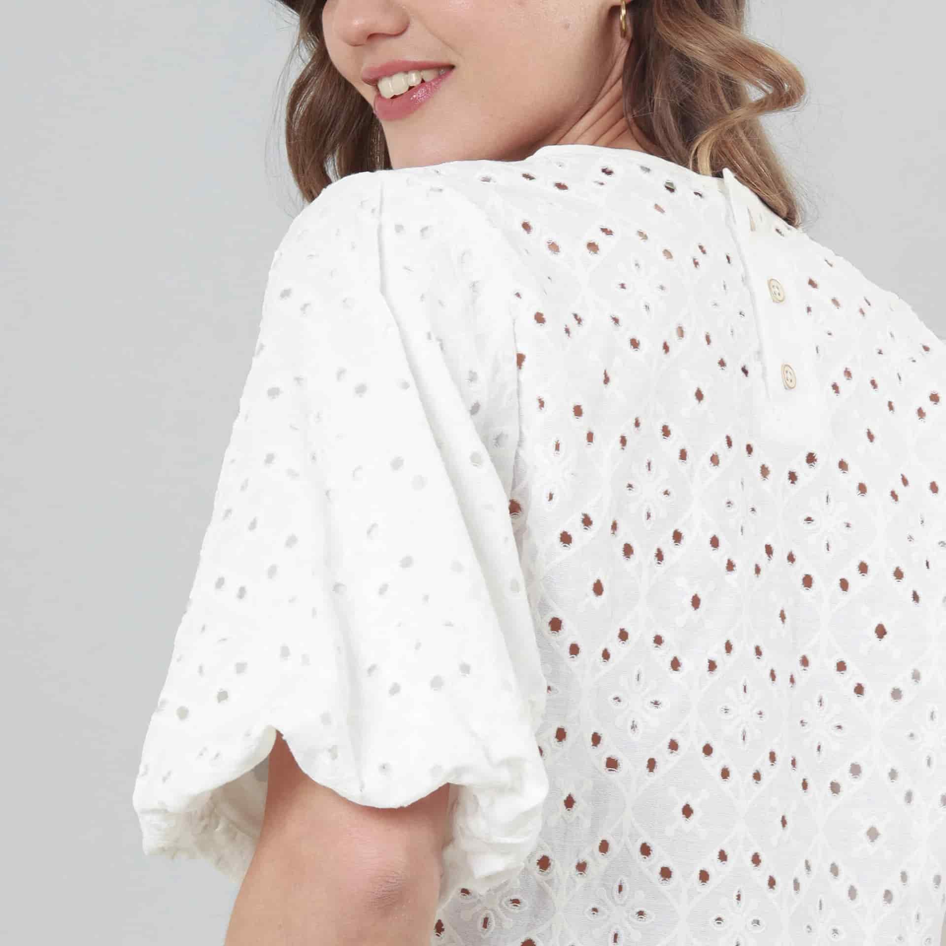 Blusa Cuello Redondo Manga Corta - miniatura 4