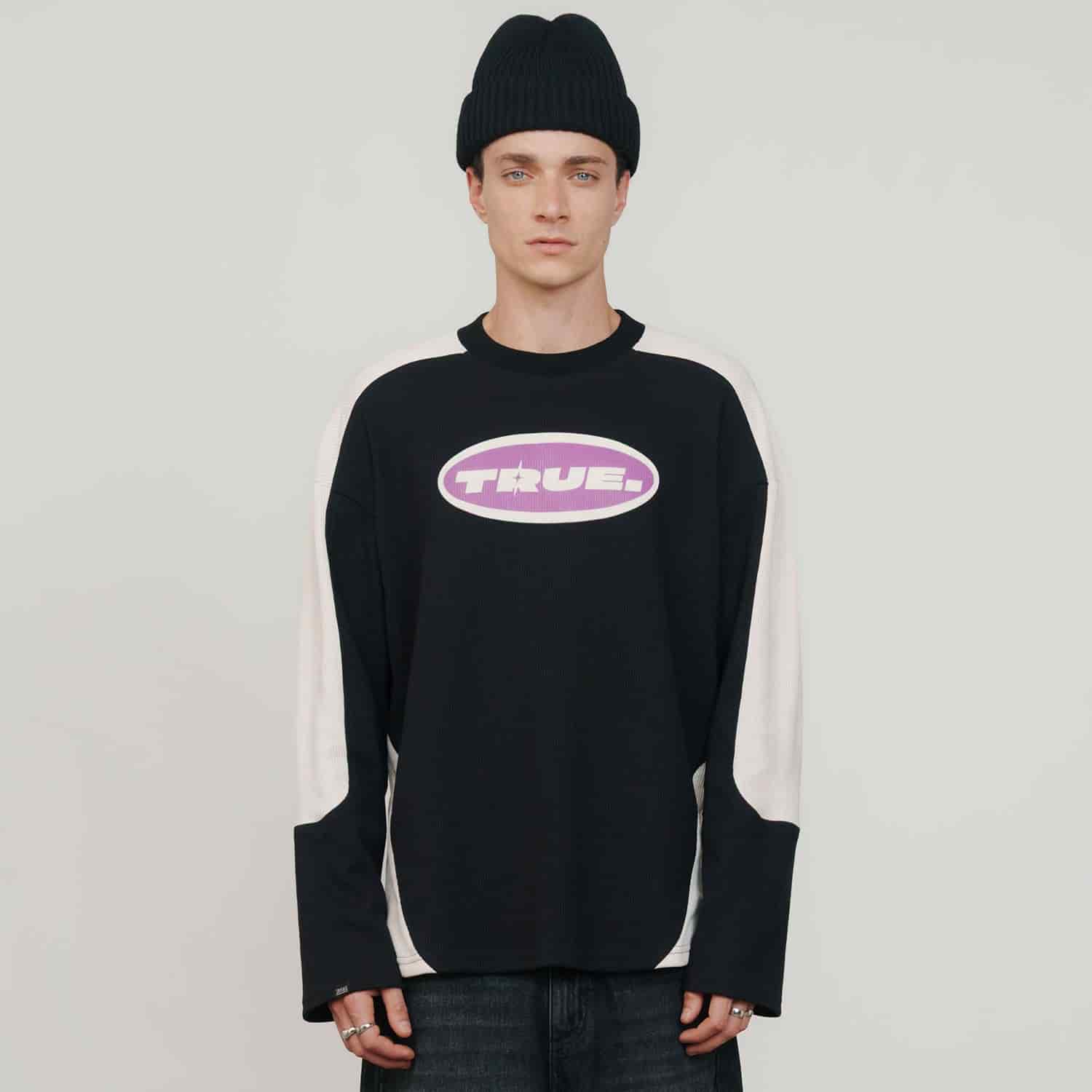 Waffer Long Sleeve Tee - Black - miniatura 2