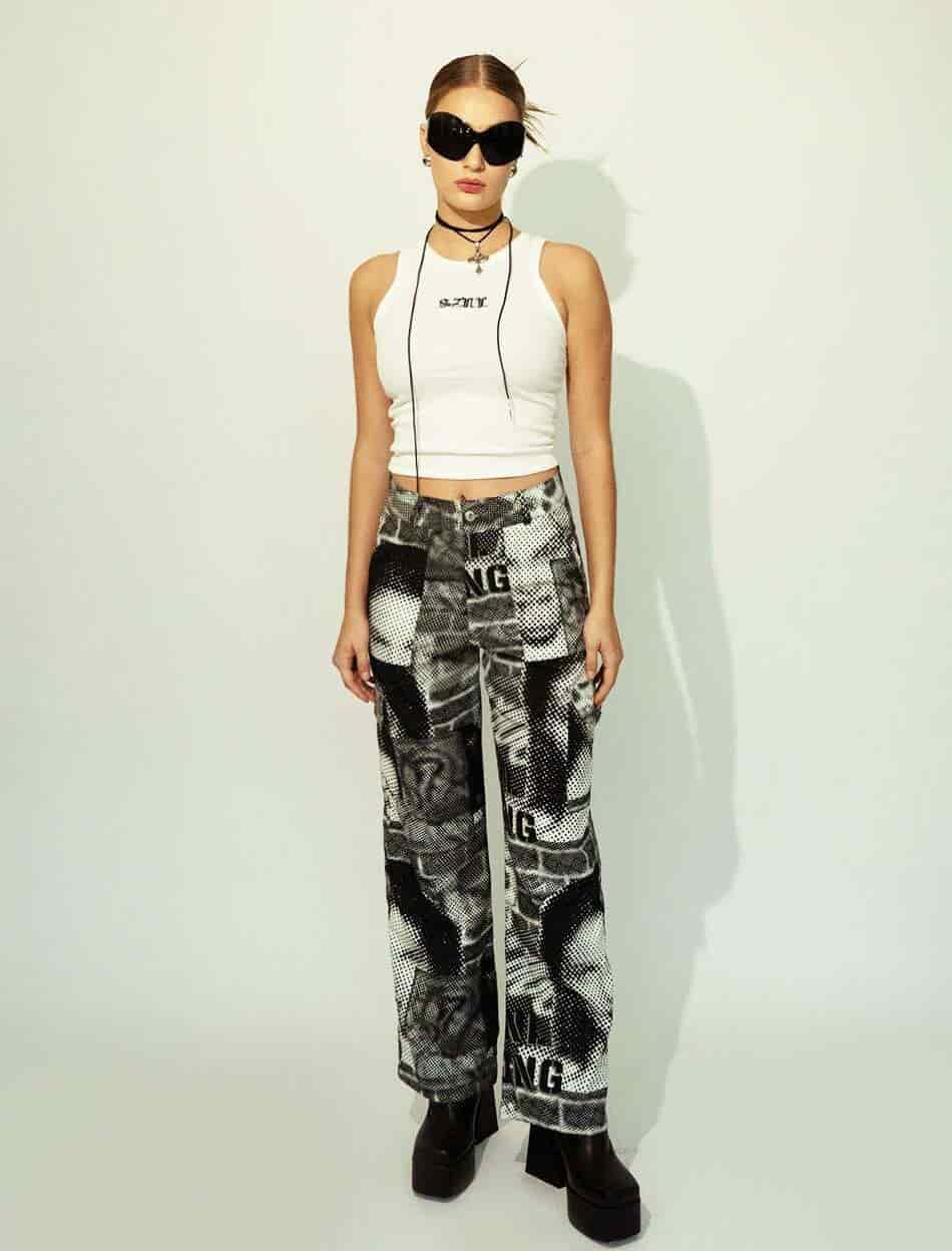 Women’s Cargo Pants in Halftone - miniatura 4