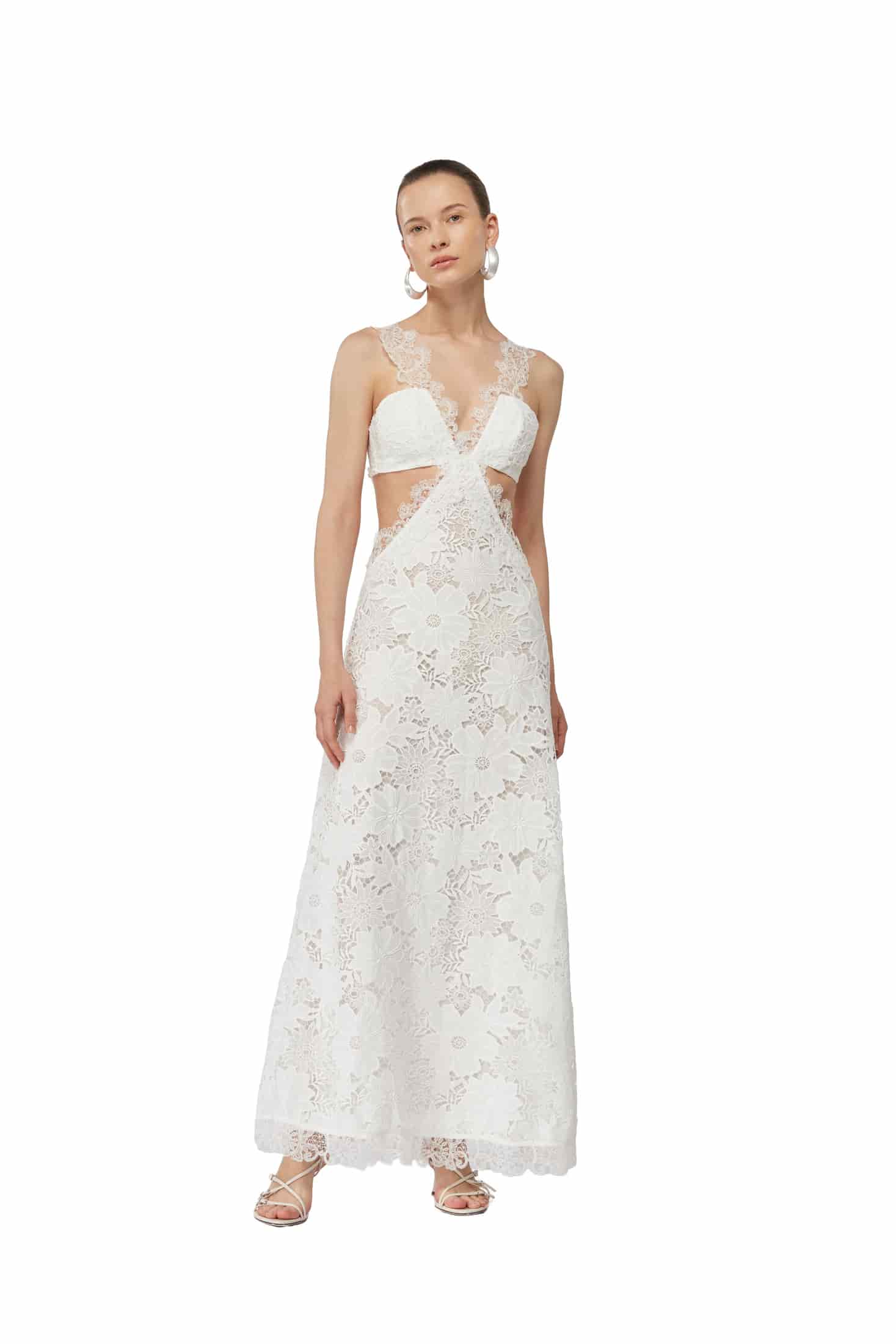 SAHARA MAXI DRESS WHITE - miniatura 2