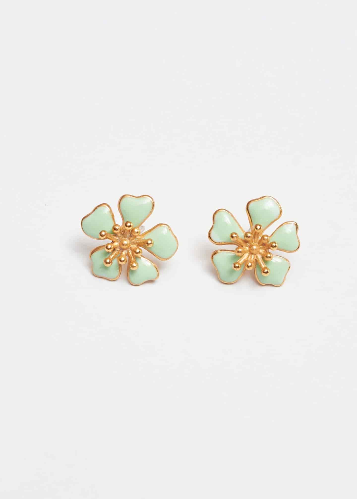 Aretes Aurora mini verde - miniatura 1