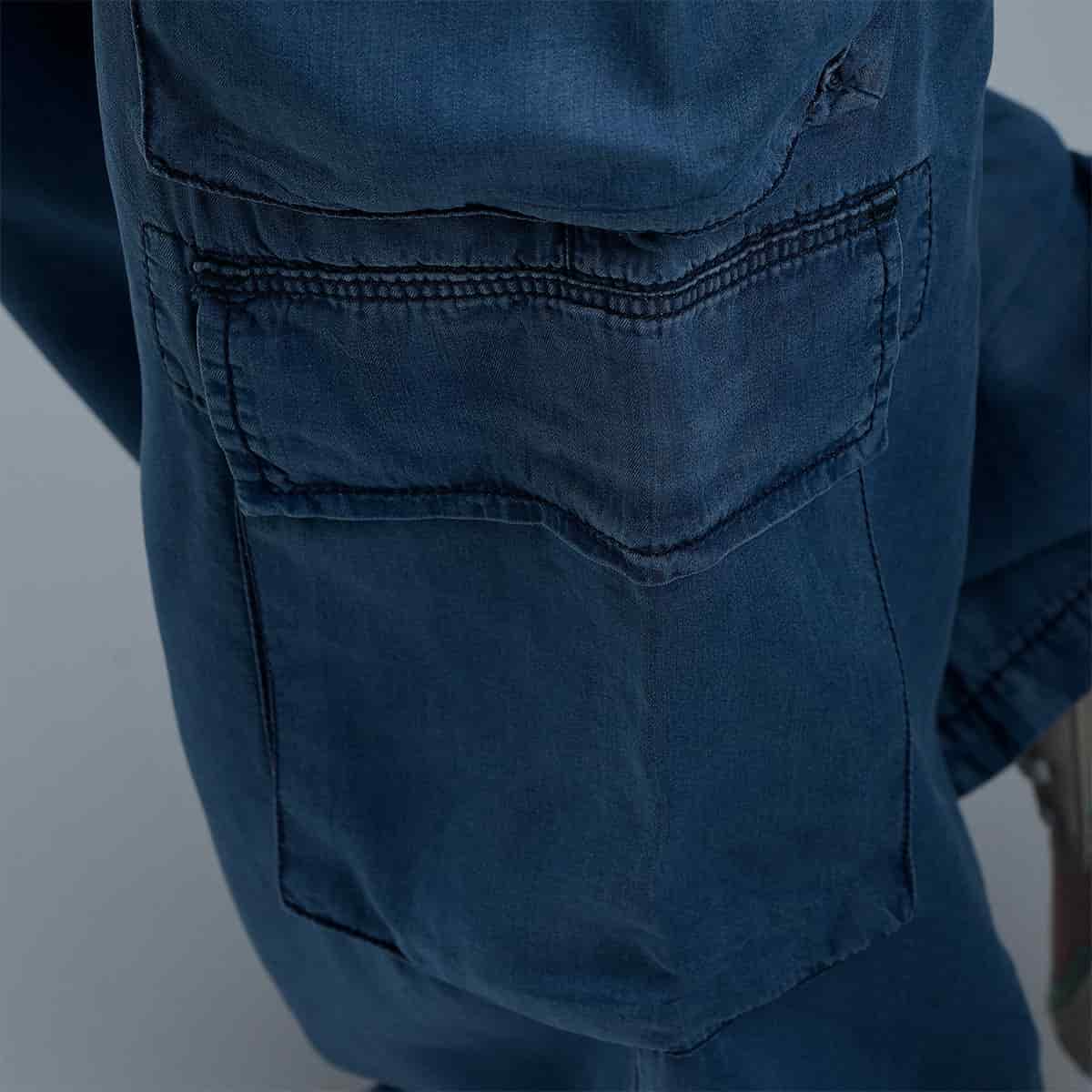Jeans Cargo Azul Mujer - miniatura 8