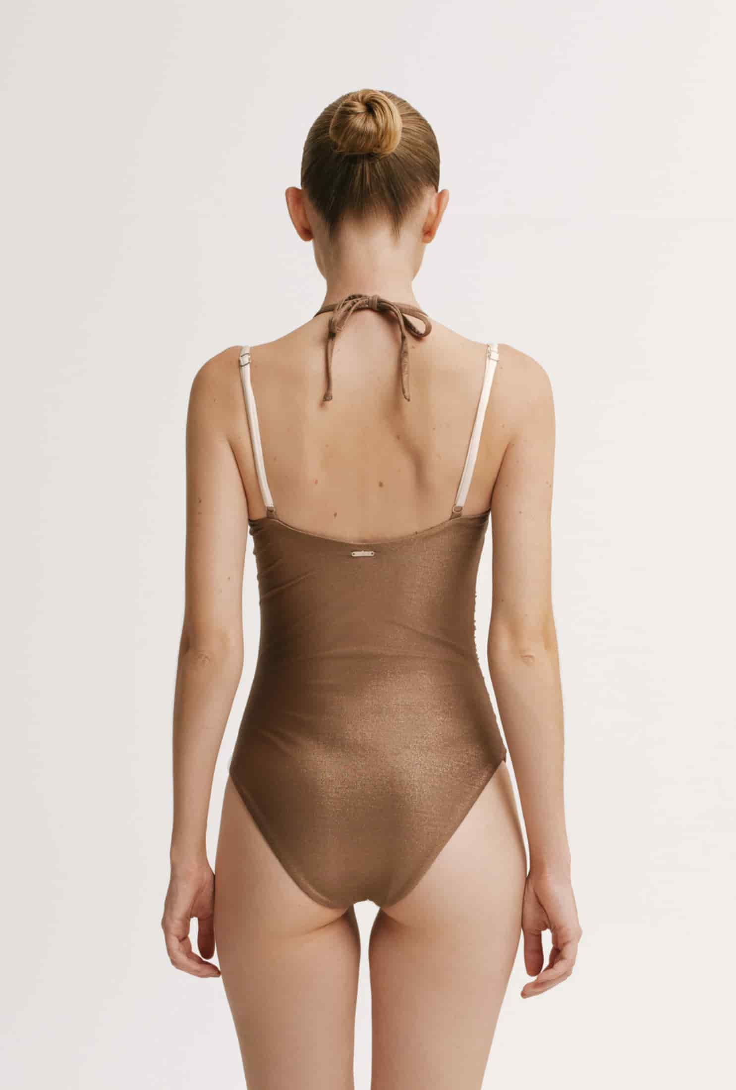 Vestido de Baño Enterizo Gigi Brown - miniatura 2